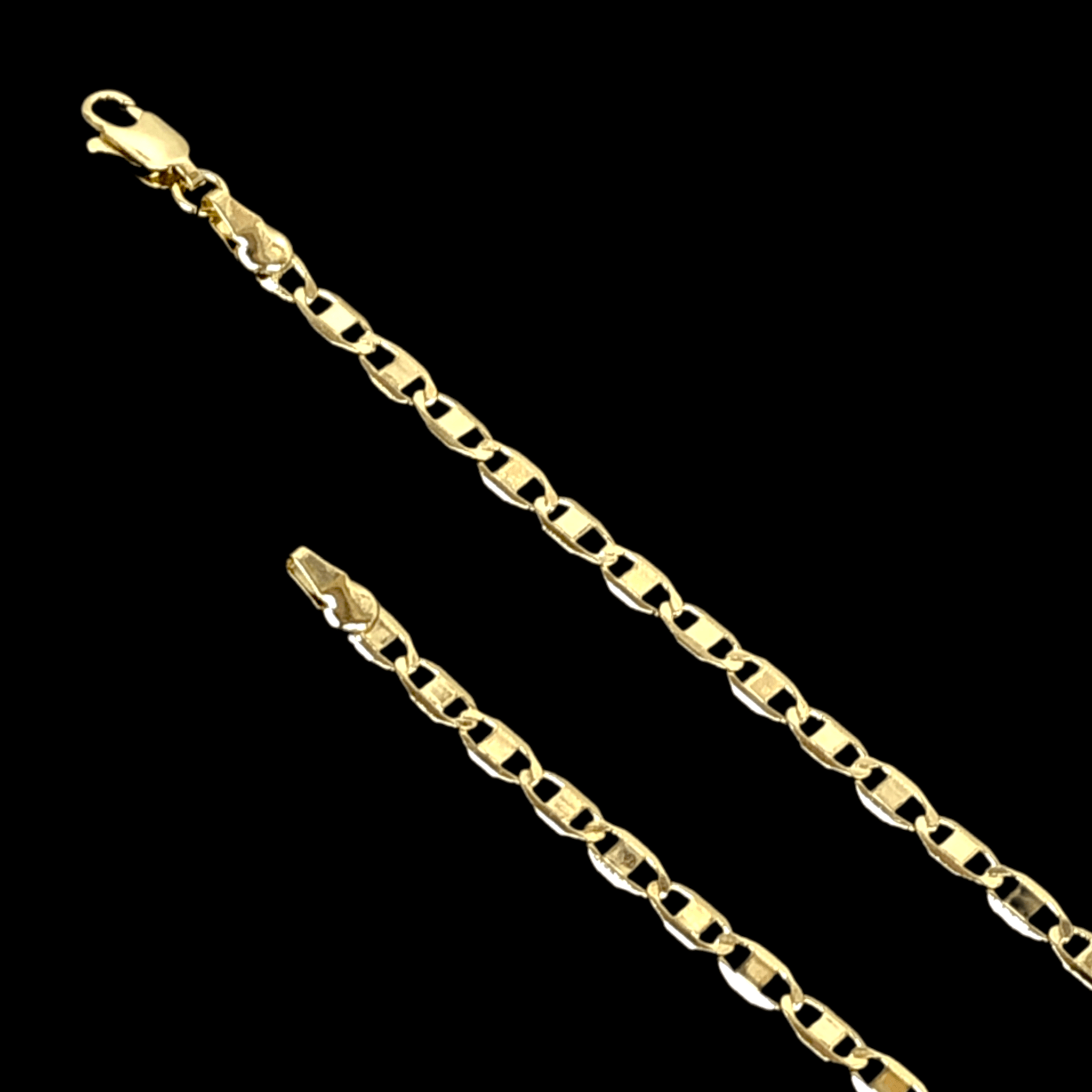 18K Gold Filled 3mm Valentino Chain (Pack of 12) -18K Gold Filled Oro Laminado CHAIN, NEW - KUANIA