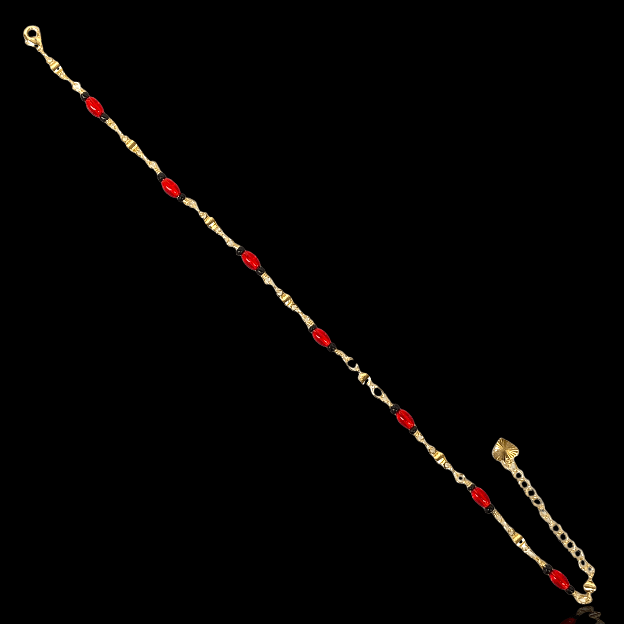 OLAK 0005 (PACK OF 6) -18K Gold Filled Oro Laminado ANKLET, NEW - KUANIA