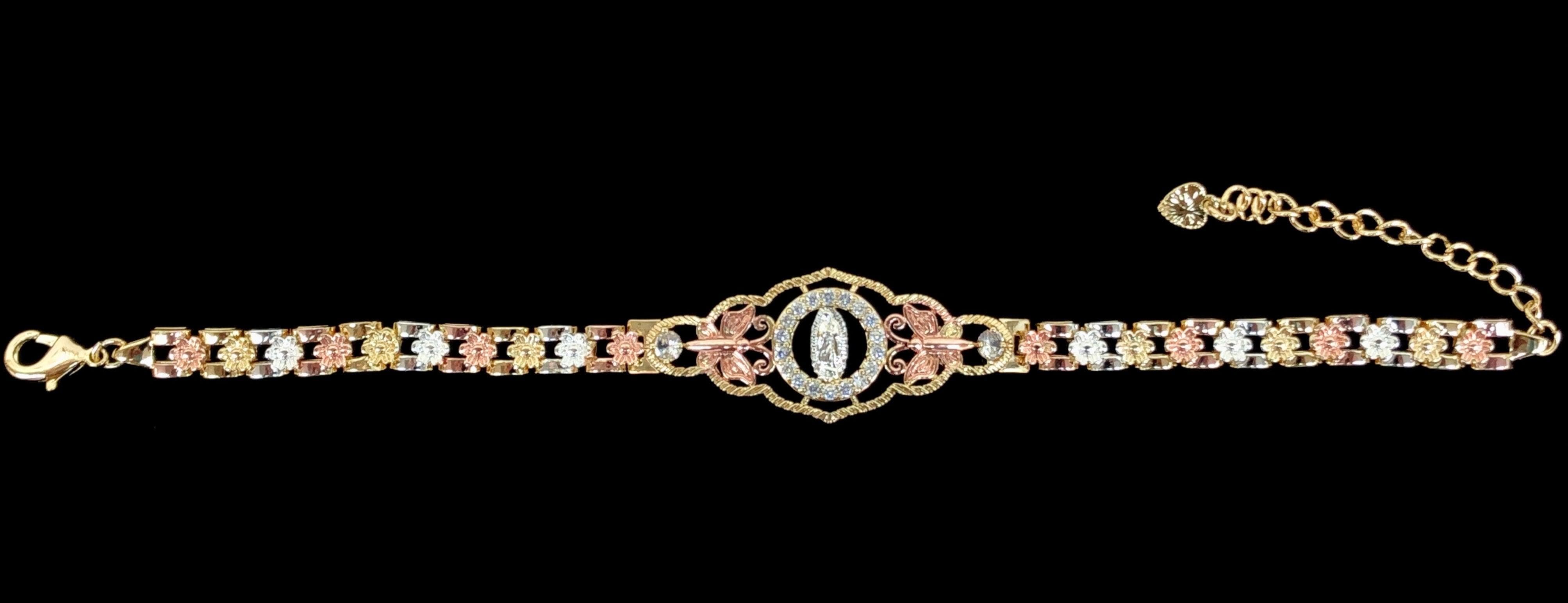 OLB 0004 -18K Gold Filled Oro Laminado BRACELET, NEW - KUANIA