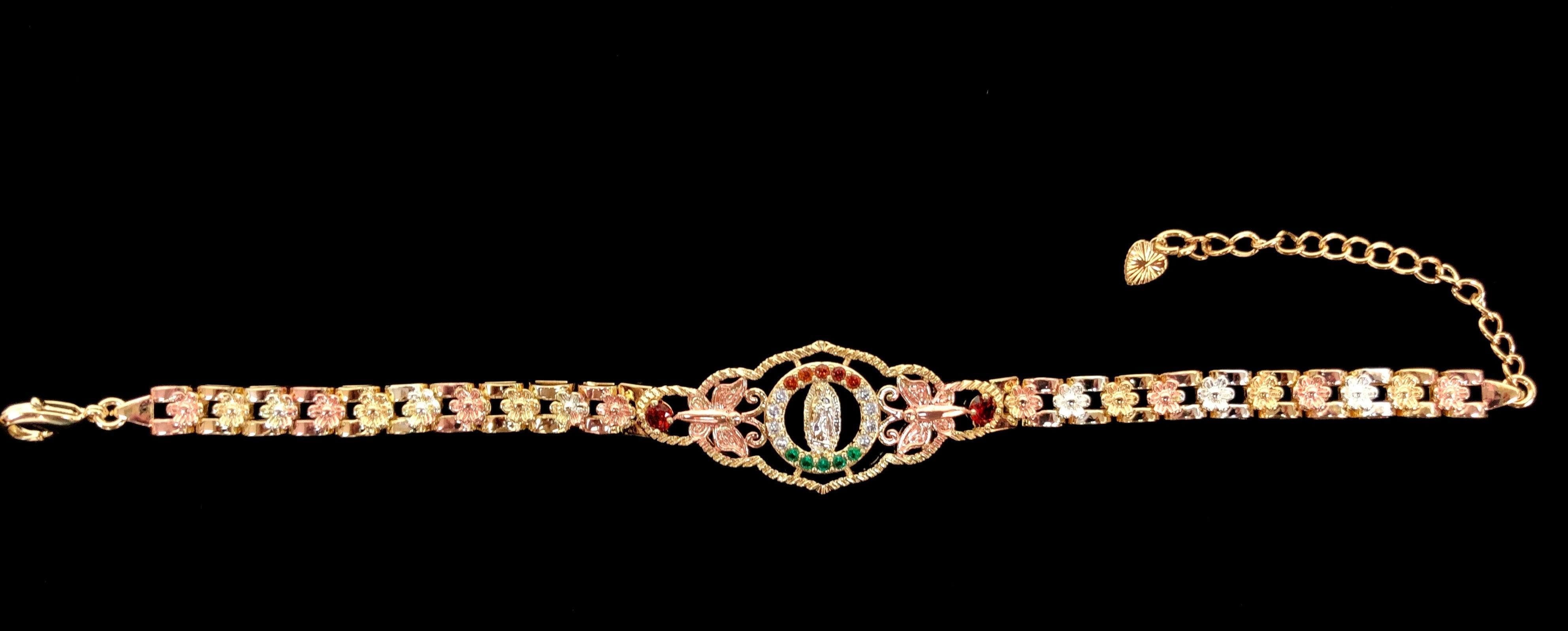 OLB 0004 -18K Gold Filled Oro Laminado BRACELET, NEW - KUANIA