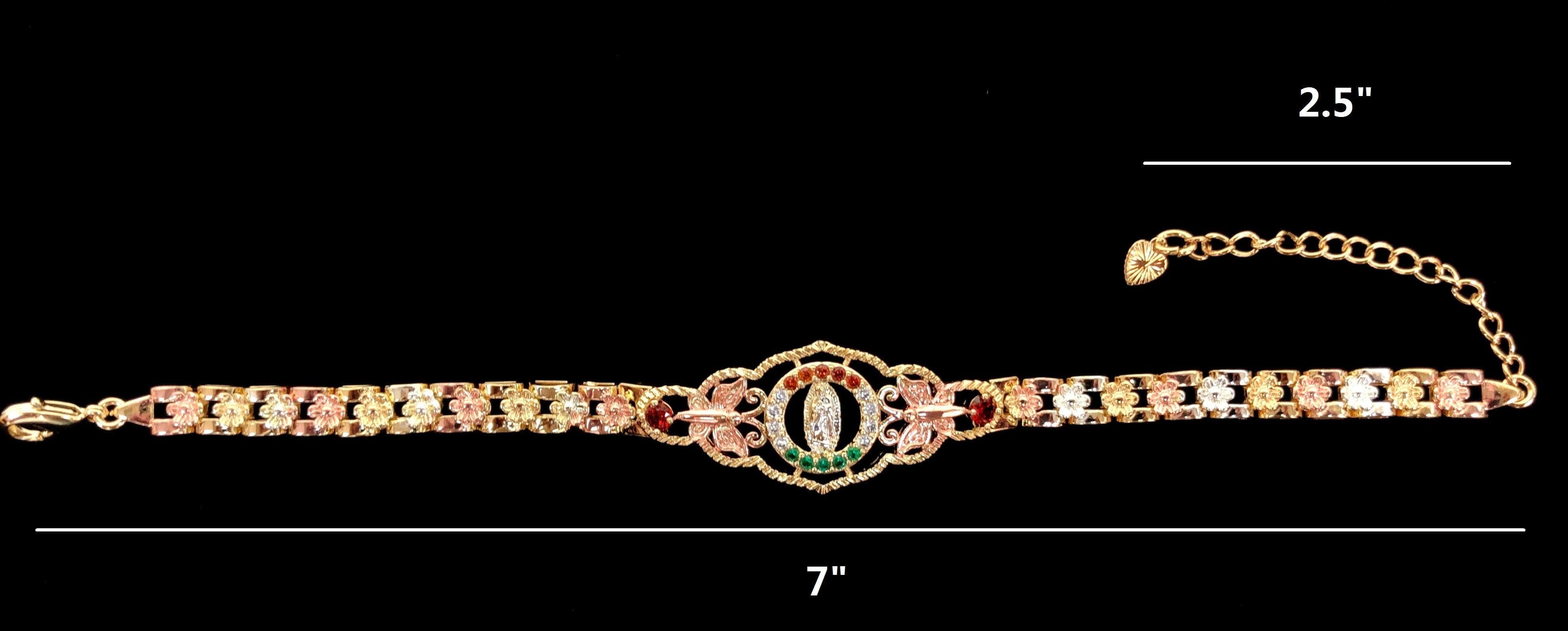 OLB 0004 -18K Gold Filled Oro Laminado BRACELET, NEW - KUANIA