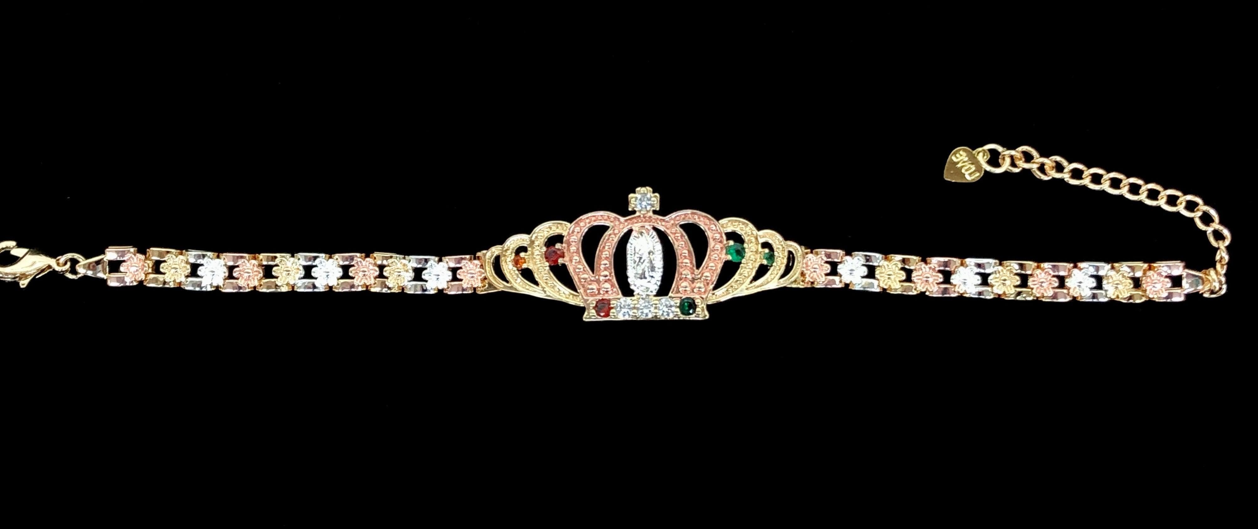 OLB 0005 -18K Gold Filled Oro Laminado BRACELET, NEW - KUANIA