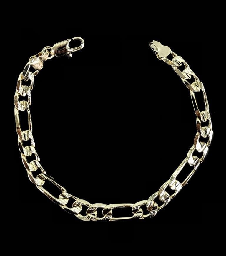 OLB 0020 (PACK OF 6) -18K Gold Filled Oro Laminado BRACELET, NEW - KUANIA