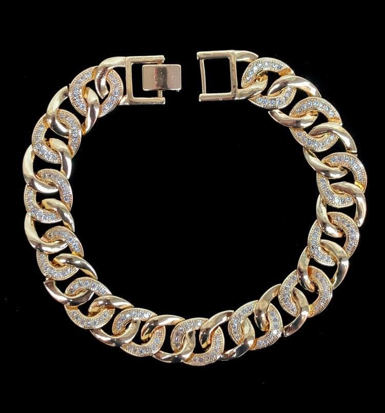 OLB 0039 -18K Gold Filled Oro Laminado BRACELET, NEW - KUANIA