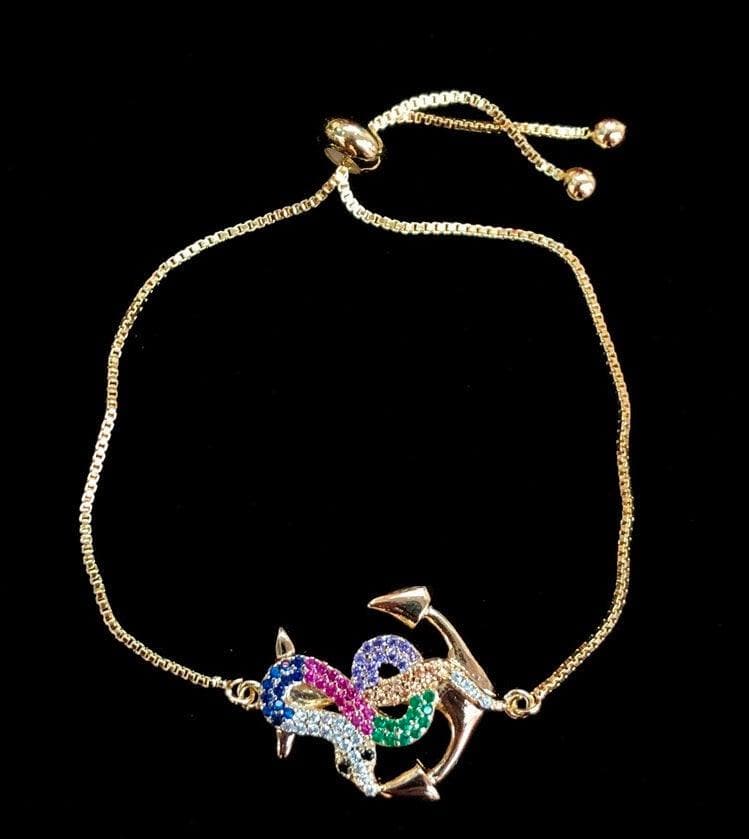 OLB 0073 -18K Gold Filled Oro Laminado ADJUSTABLE, BRACELET, NEW - KUANIA