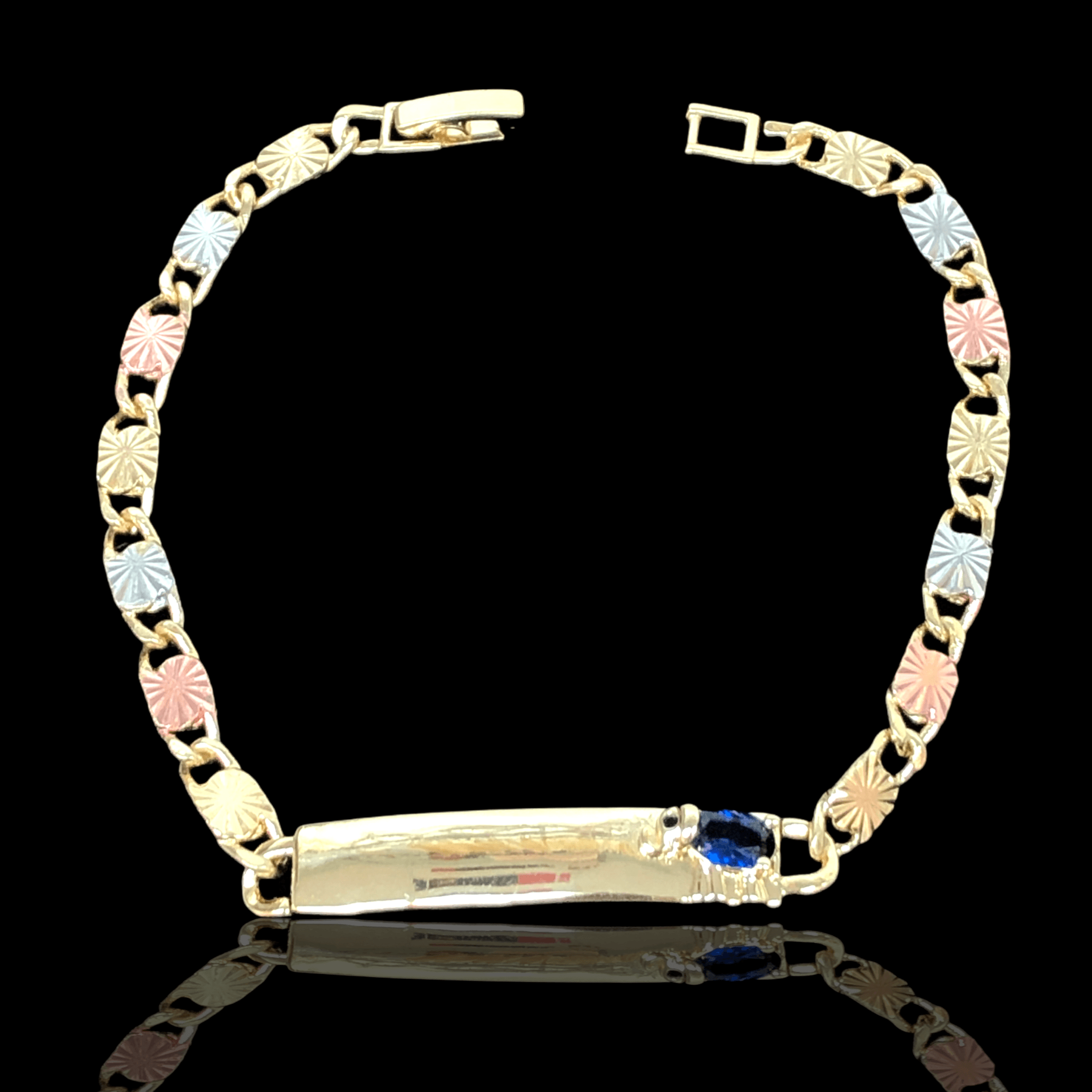 OLB 0096 -18K Gold Filled Oro Laminado BRACELET, NEW - KUANIA