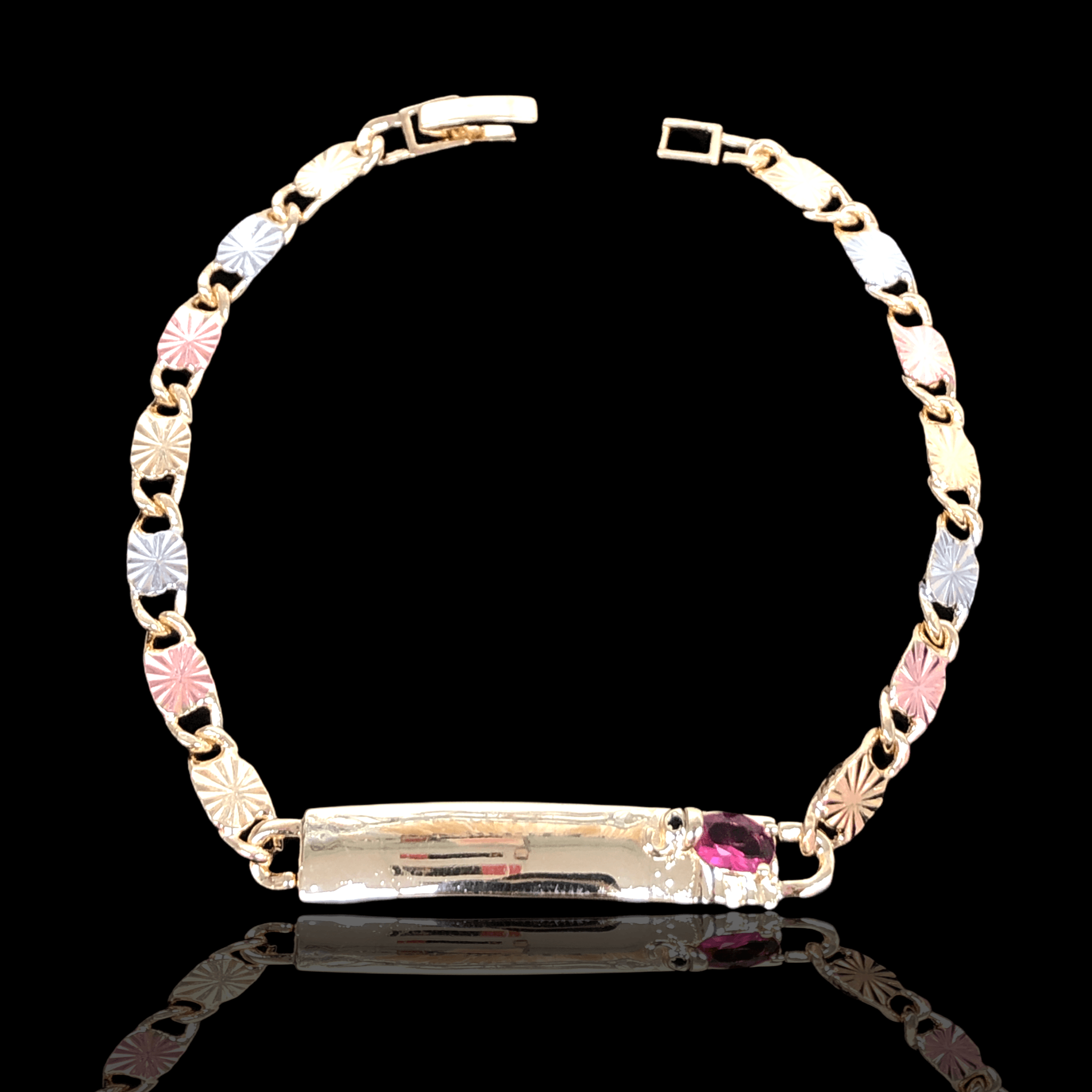 OLB 0096 -18K Gold Filled Oro Laminado BRACELET, NEW - KUANIA