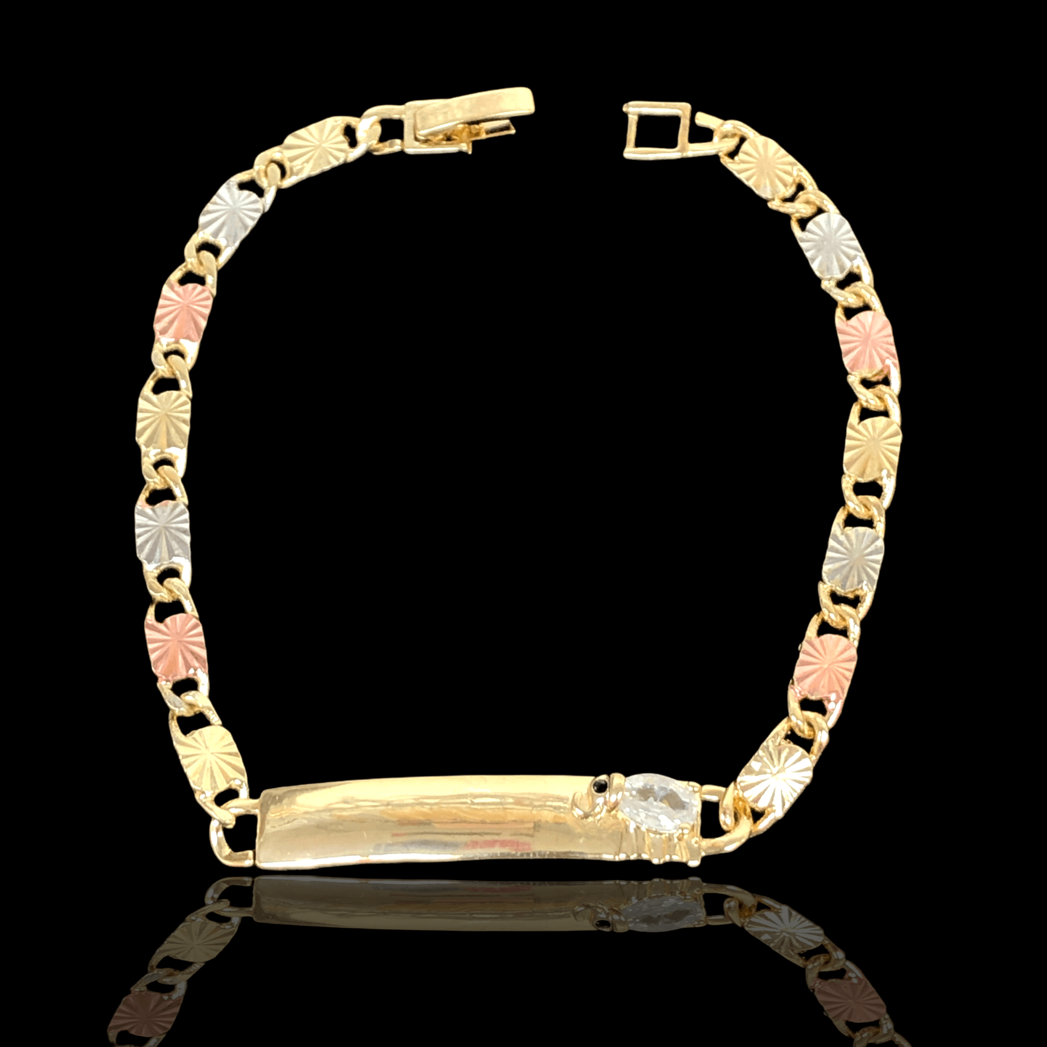 OLB 0096 -18K Gold Filled Oro Laminado BRACELET, NEW - KUANIA