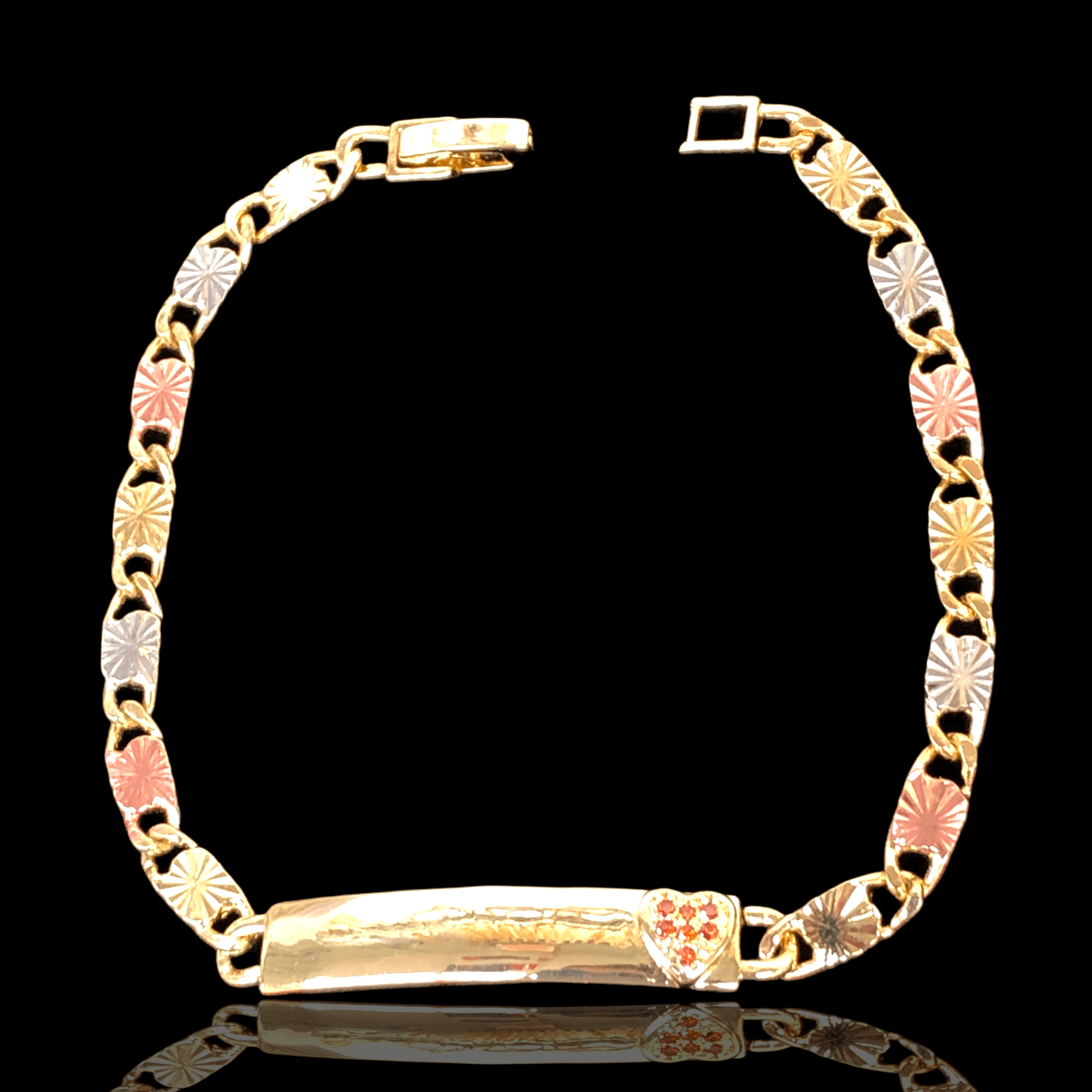 OLB 0097 -18K Gold Filled Oro Laminado BRACELET, NEW - KUANIA