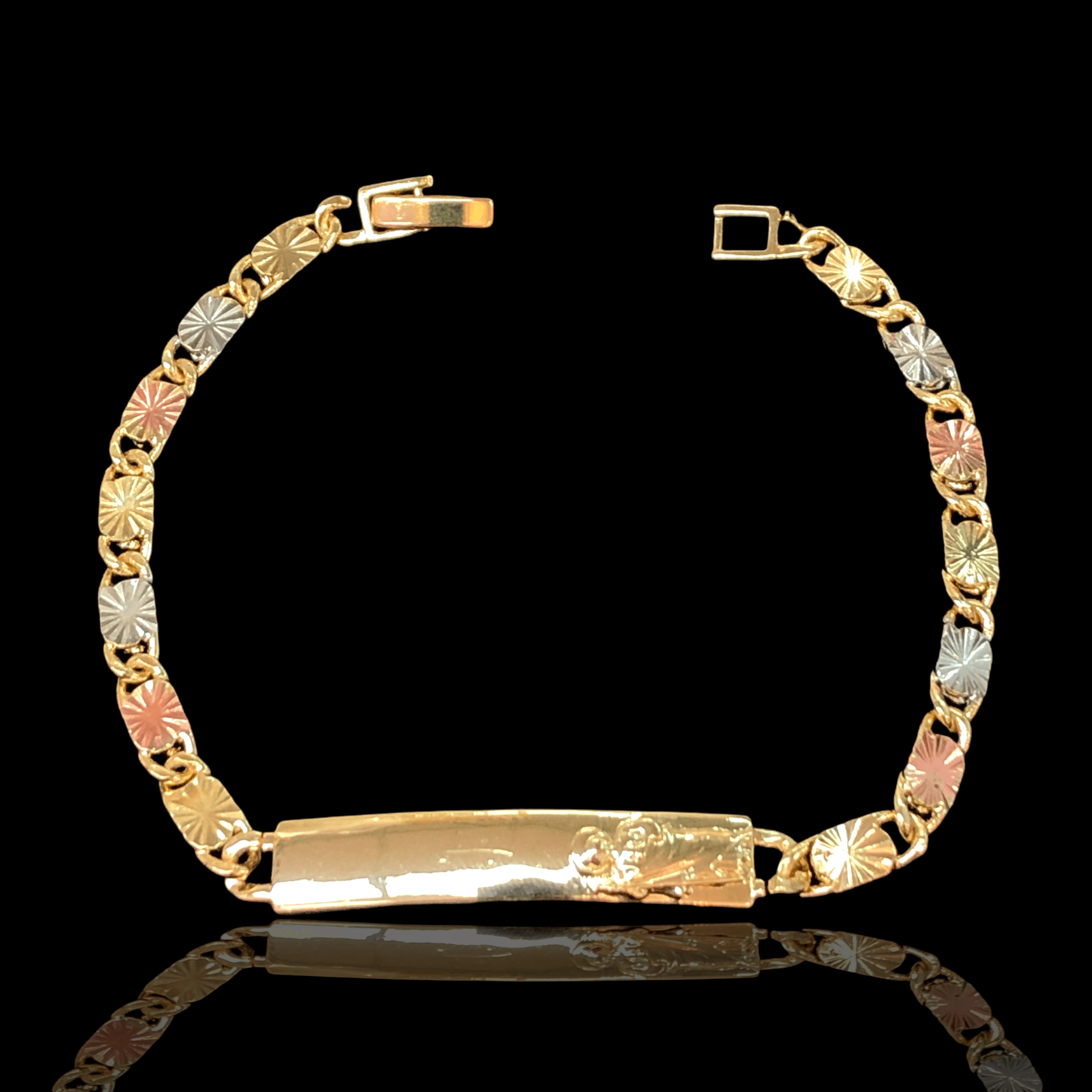 OLB 0098 -18K Gold Filled Oro Laminado BRACELET, NEW - KUANIA