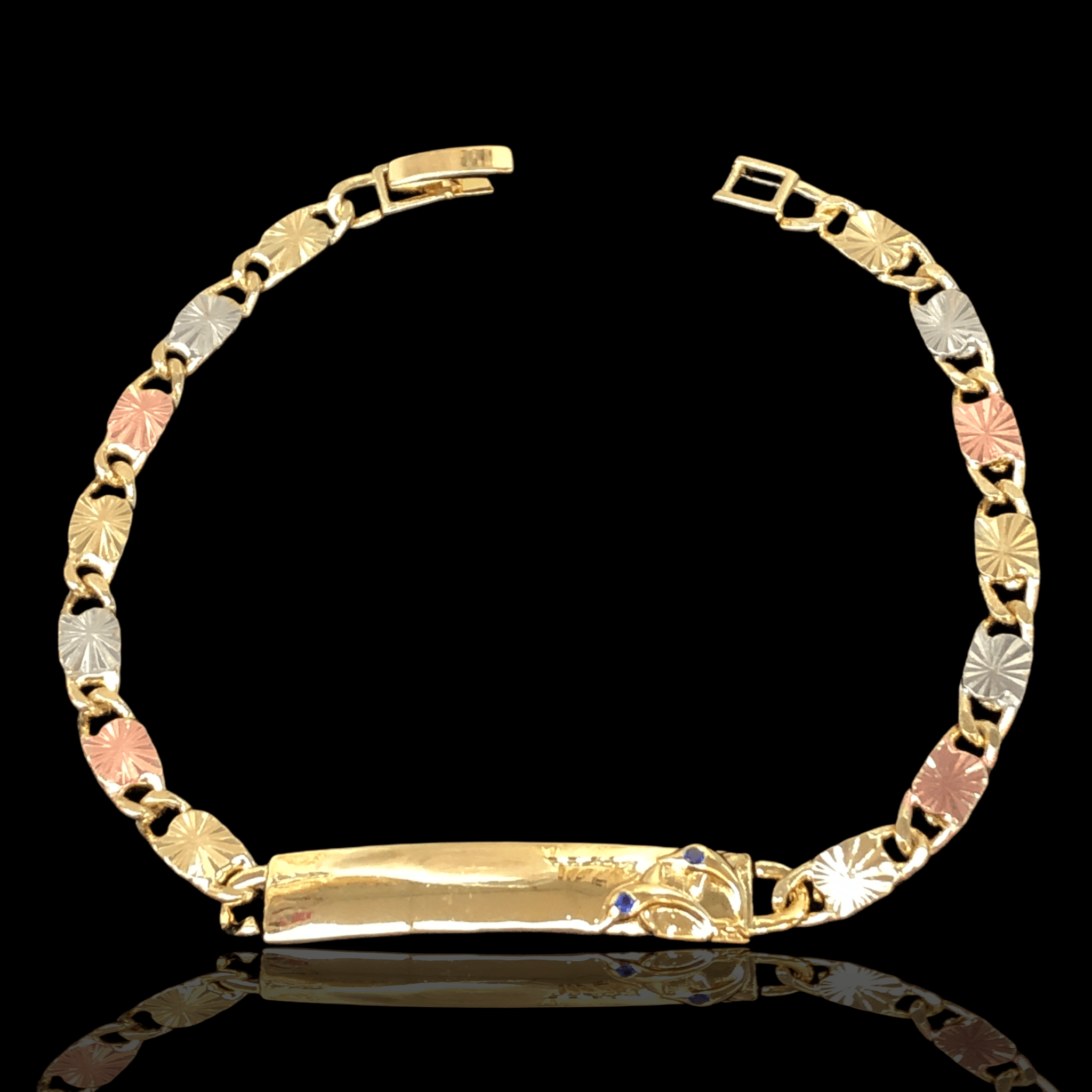OLB 0099 -18K Gold Filled Oro Laminado BRACELET, NEW - KUANIA
