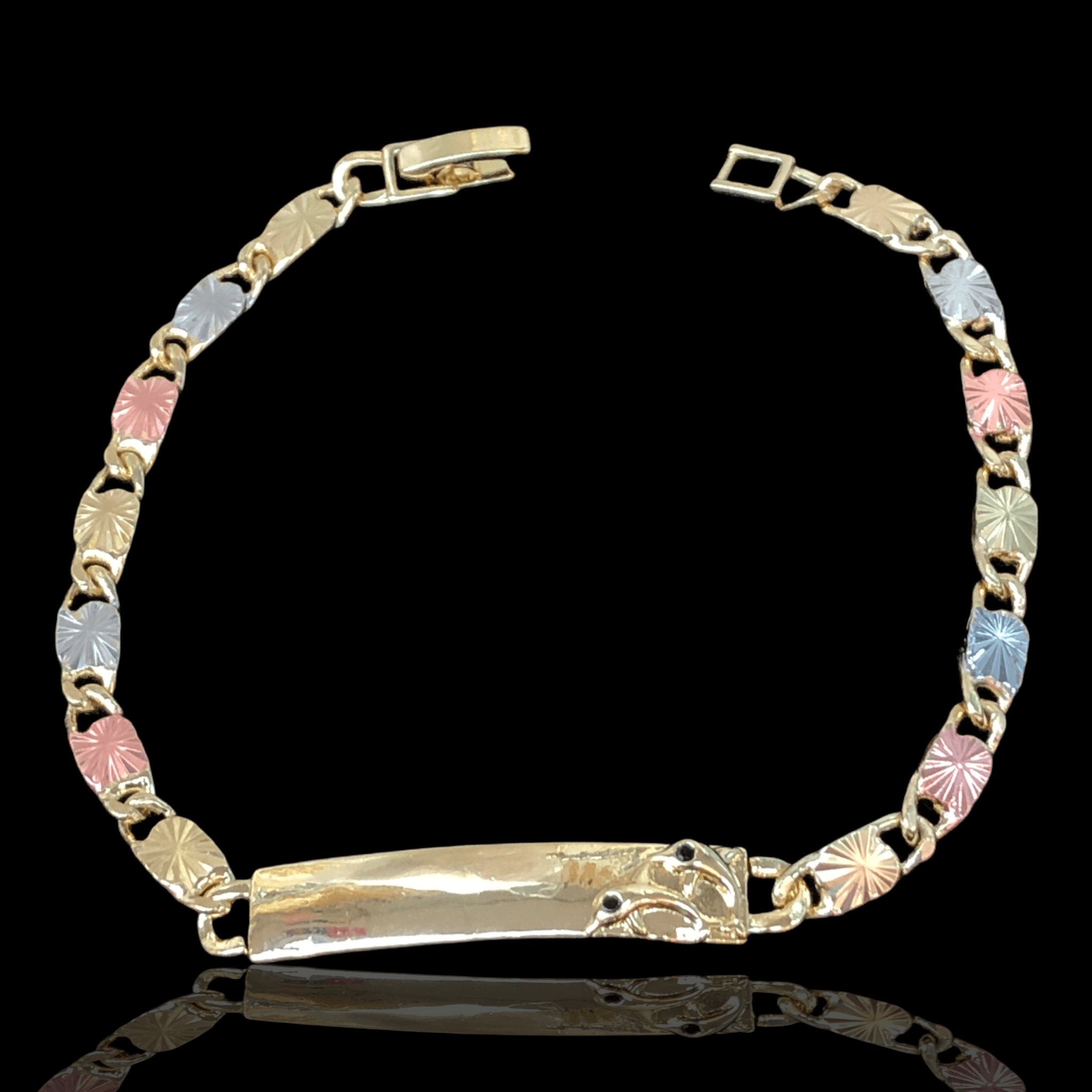 OLB 0099 -18K Gold Filled Oro Laminado BRACELET, NEW - KUANIA
