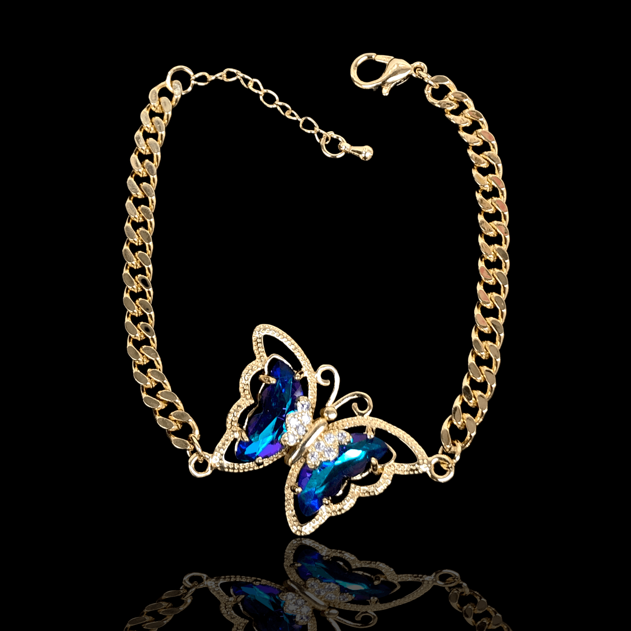 OLB 0100 -18K Gold Filled Oro Laminado BRACELET, NEW - KUANIA