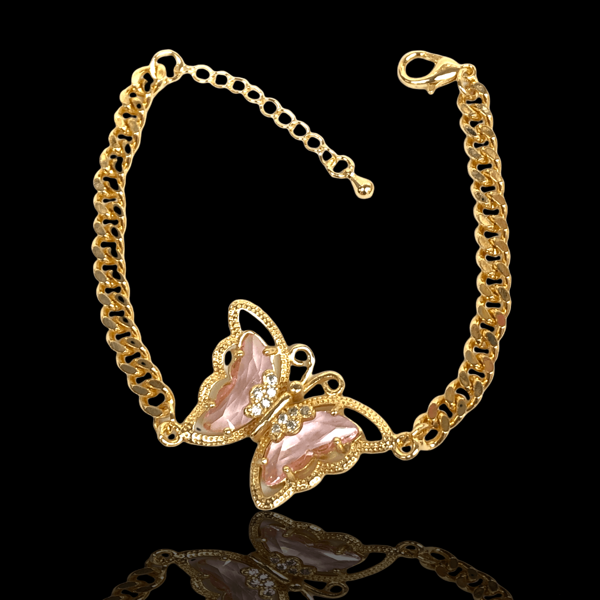 OLB 0100 -18K Gold Filled Oro Laminado BRACELET, NEW - KUANIA