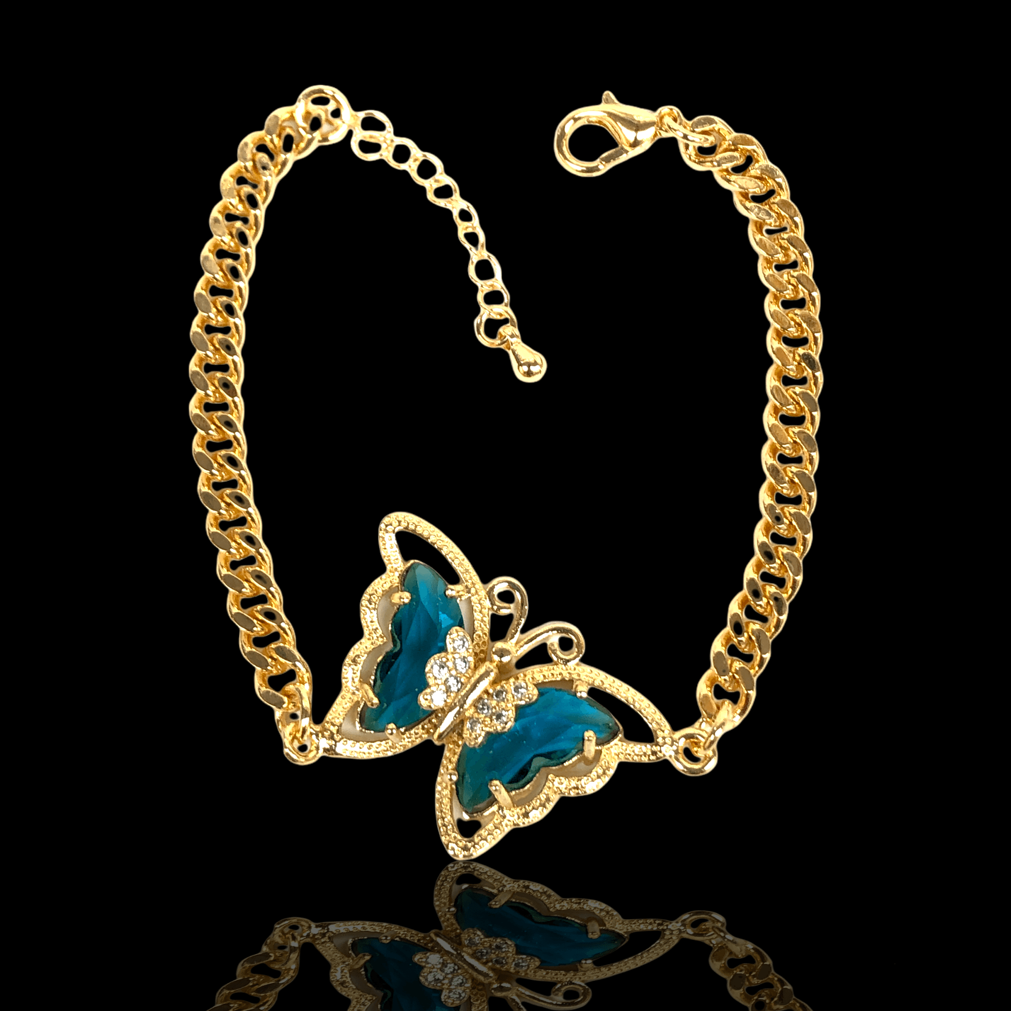 OLB 0100 -18K Gold Filled Oro Laminado BRACELET, NEW - KUANIA