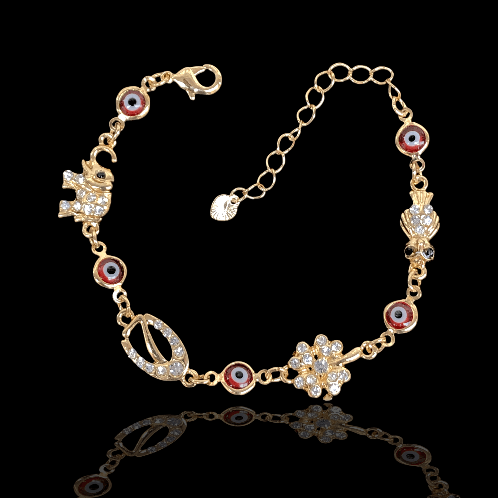 OLB 0101 -18K Gold Filled Oro Laminado BRACELET, NEW - KUANIA