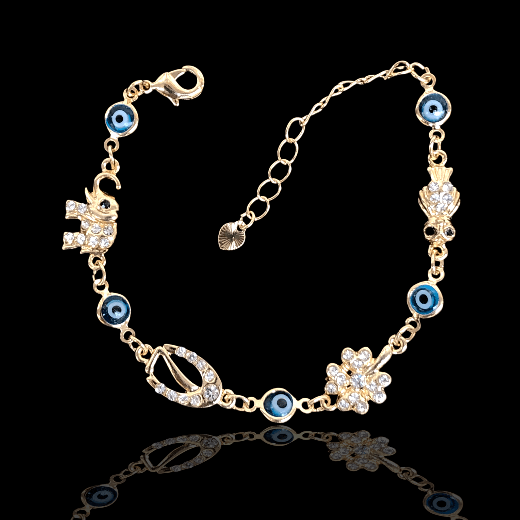 OLB 0101 -18K Gold Filled Oro Laminado BRACELET, NEW - KUANIA