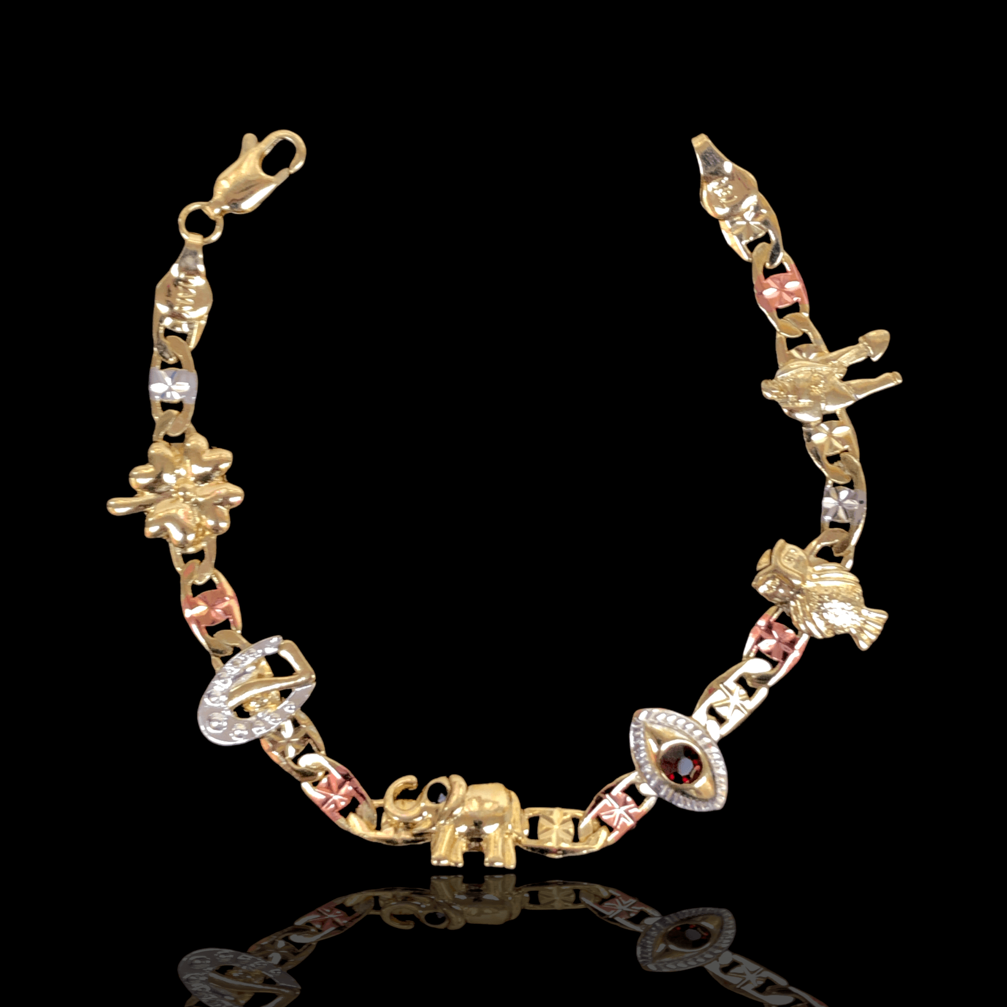 OLB 0105 -18K Gold Filled Oro Laminado BRACELET, NEW - KUANIA