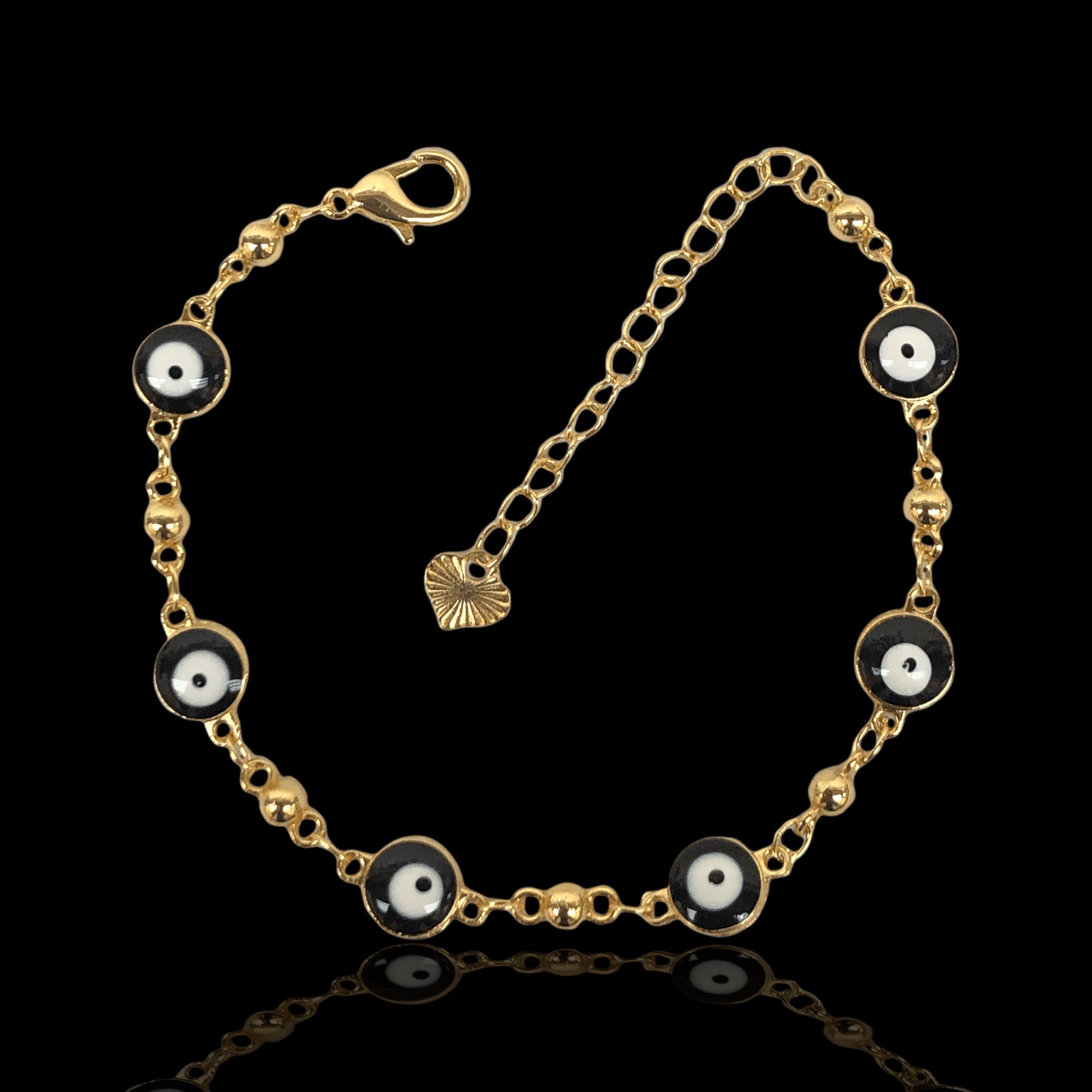 OLB 0106 (Pack of 6) -18K Gold Filled Oro Laminado BRACELET, NEW - KUANIA