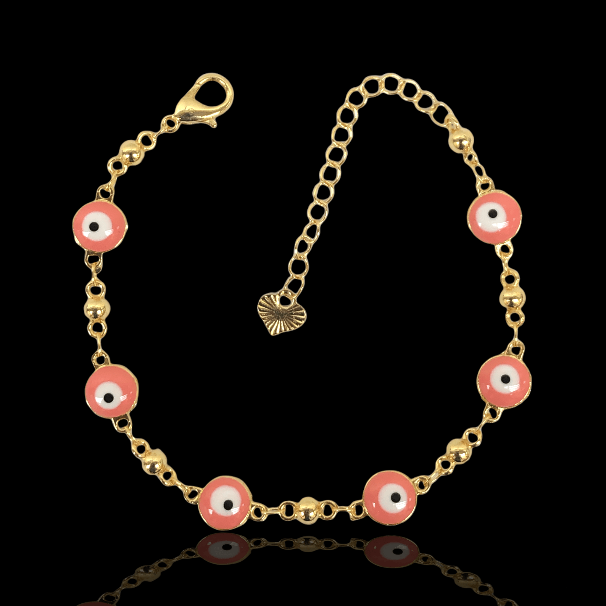 OLB 0106 (Pack of 6) -18K Gold Filled Oro Laminado BRACELET, NEW - KUANIA