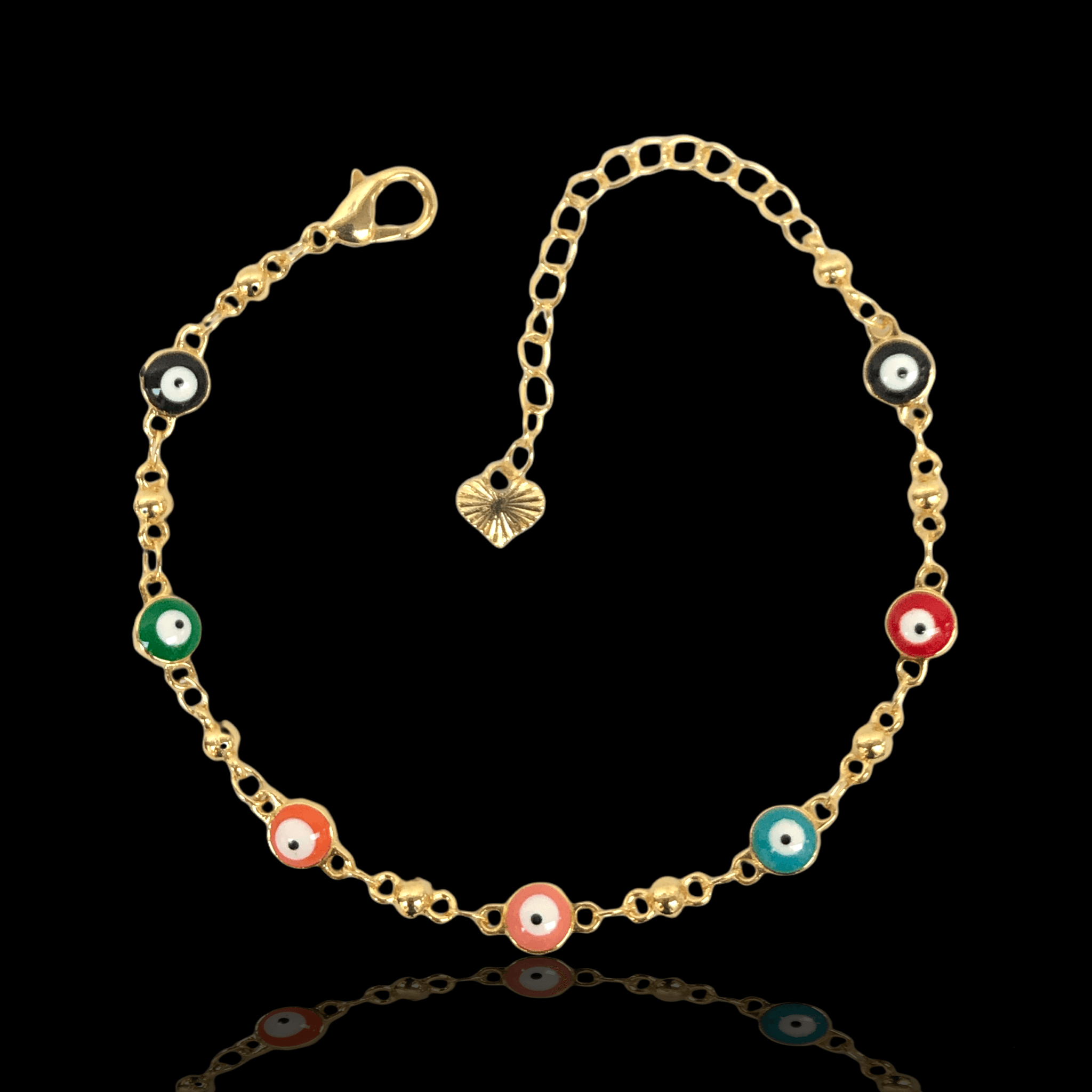 OLB 0107 (Pack of 6) -18K Gold Filled Oro Laminado BRACELET, NEW - KUANIA