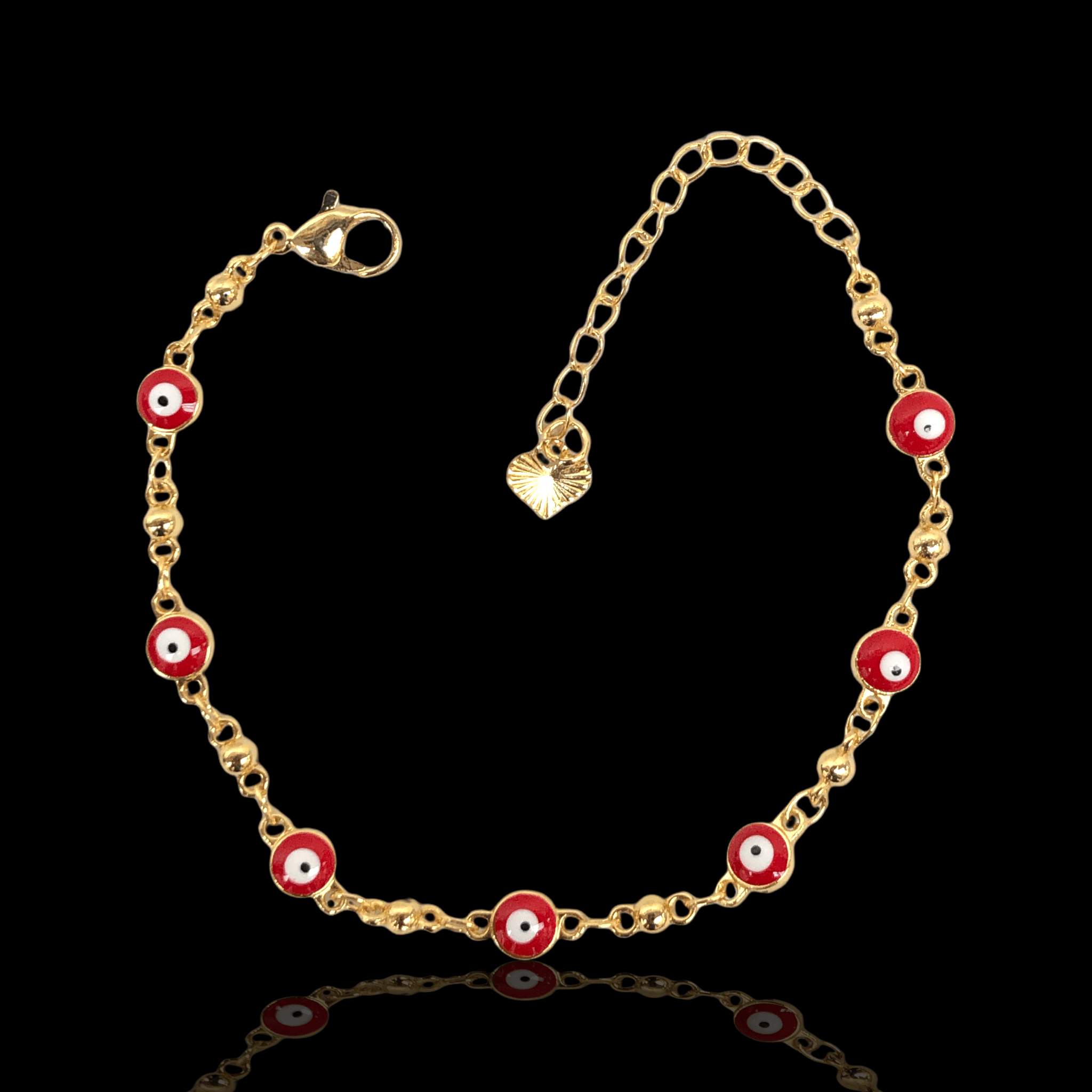 OLB 0107 (Pack of 6) -18K Gold Filled Oro Laminado BRACELET, NEW - KUANIA