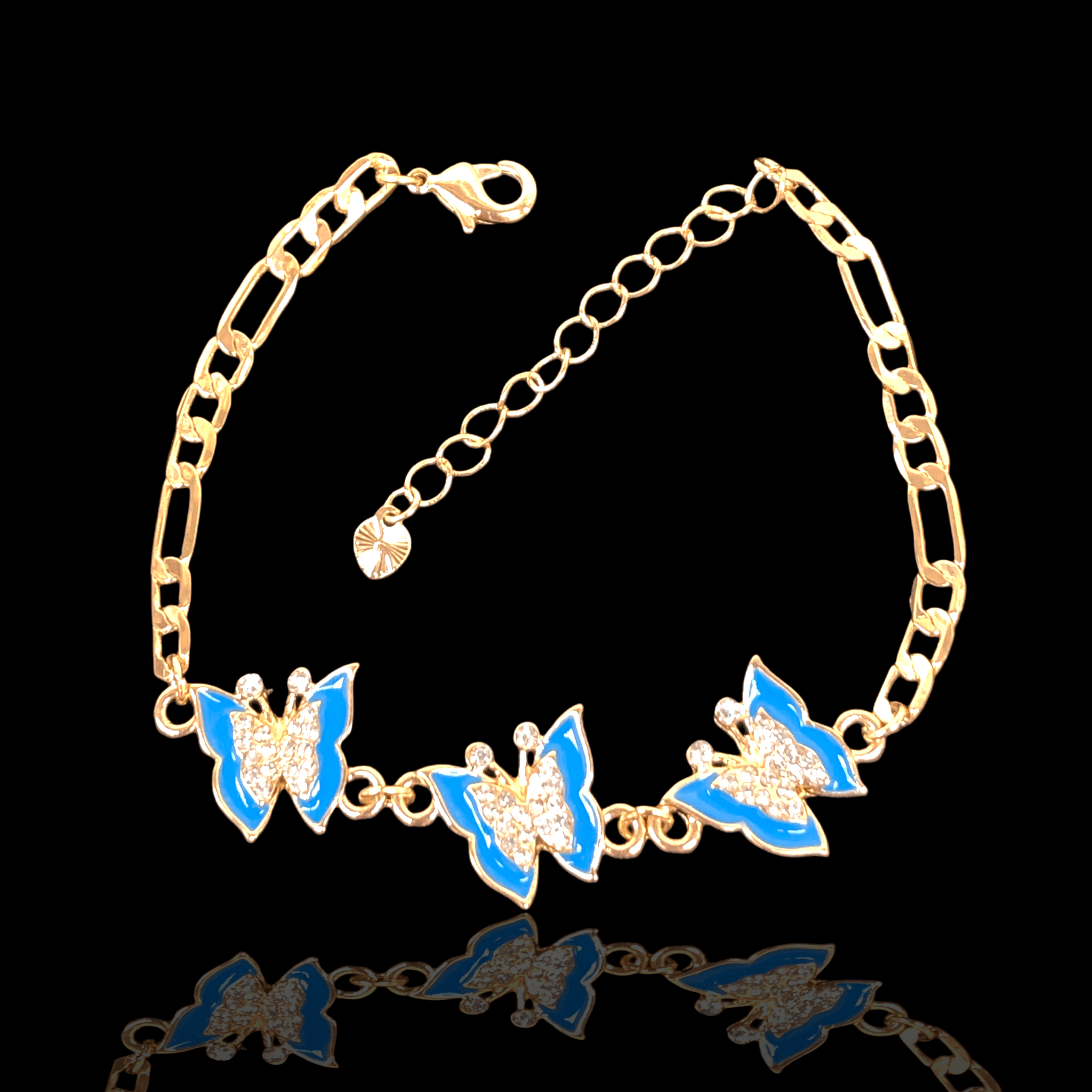 OLB 0108 -18K Gold Filled Oro Laminado ADJUSTABLE, BRACELET, NEW - KUANIA