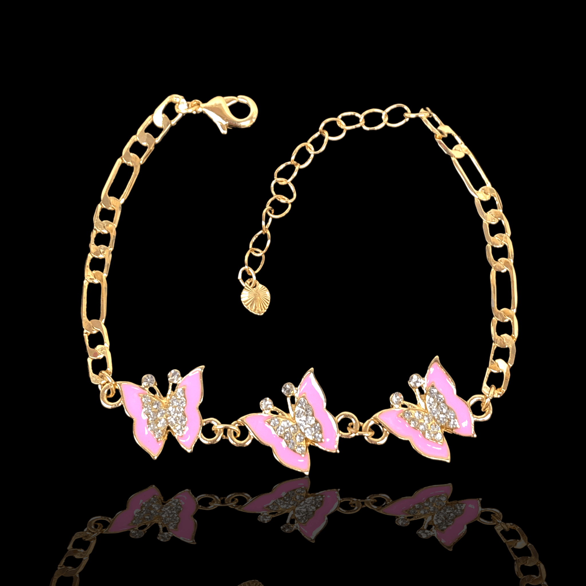 OLB 0108 -18K Gold Filled Oro Laminado ADJUSTABLE, BRACELET, NEW - KUANIA