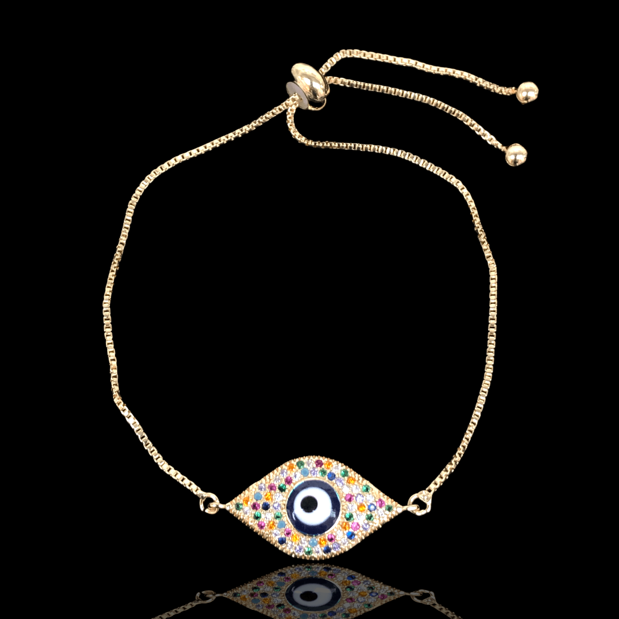 OLB 0122 -18K Gold Filled Oro Laminado BRACELET, NEW - KUANIA