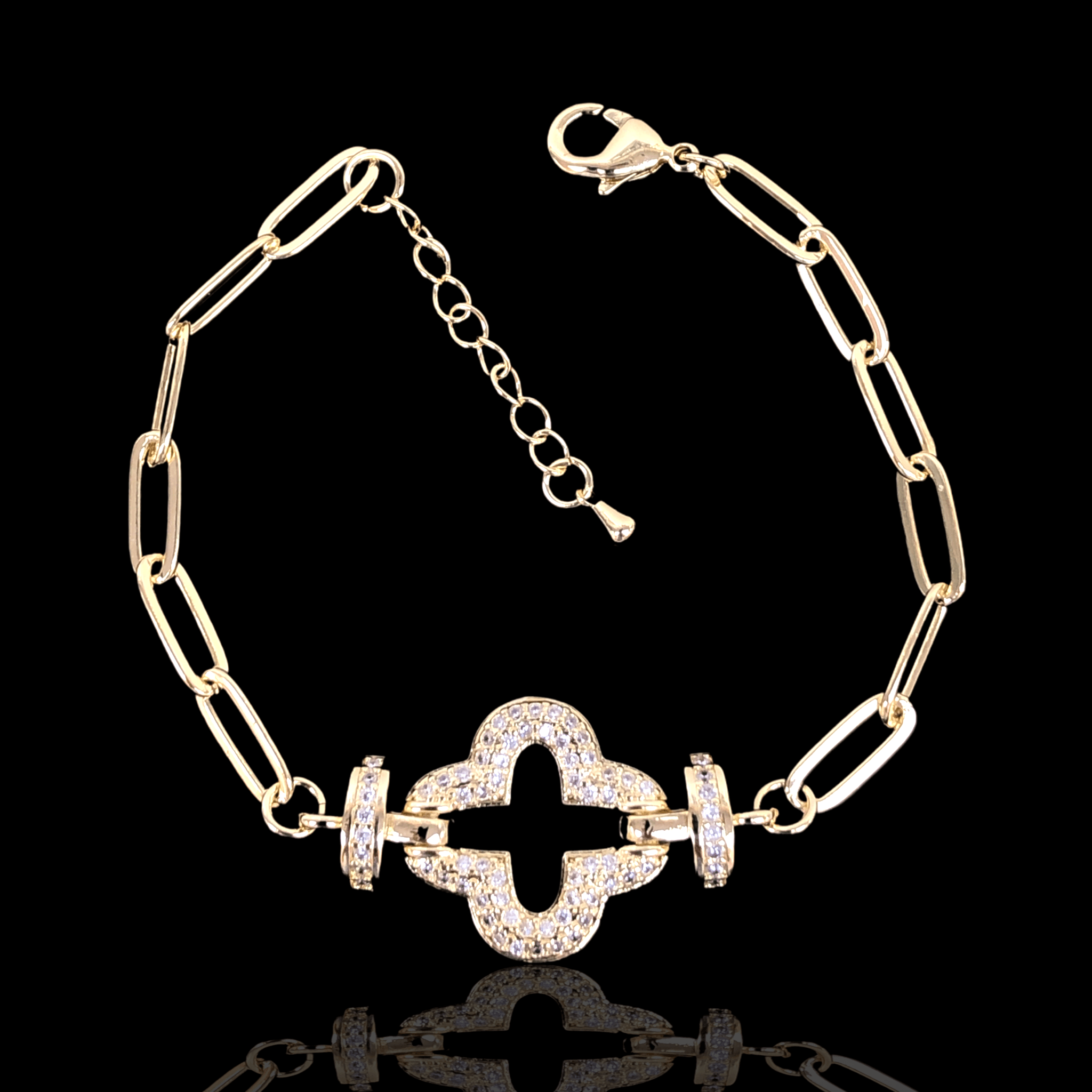 OLB 0124 -18K Gold Filled Oro Laminado BRACELET, NEW - KUANIA