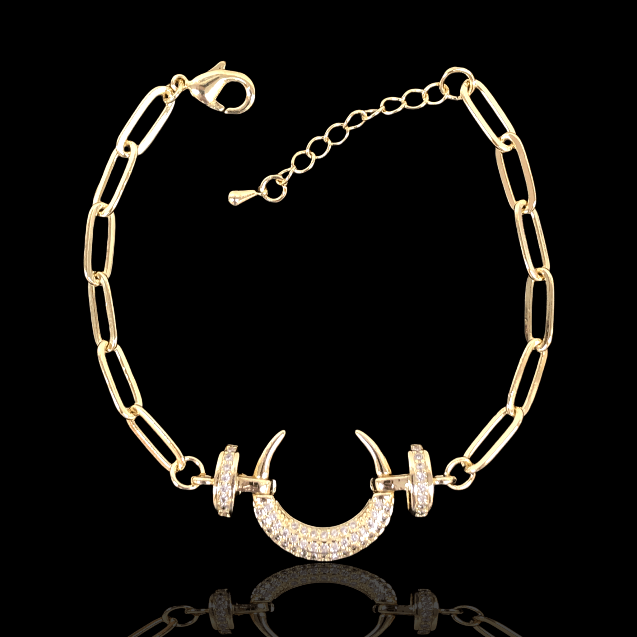 OLB 0125 -18K Gold Filled Oro Laminado BRACELET, NEW - KUANIA