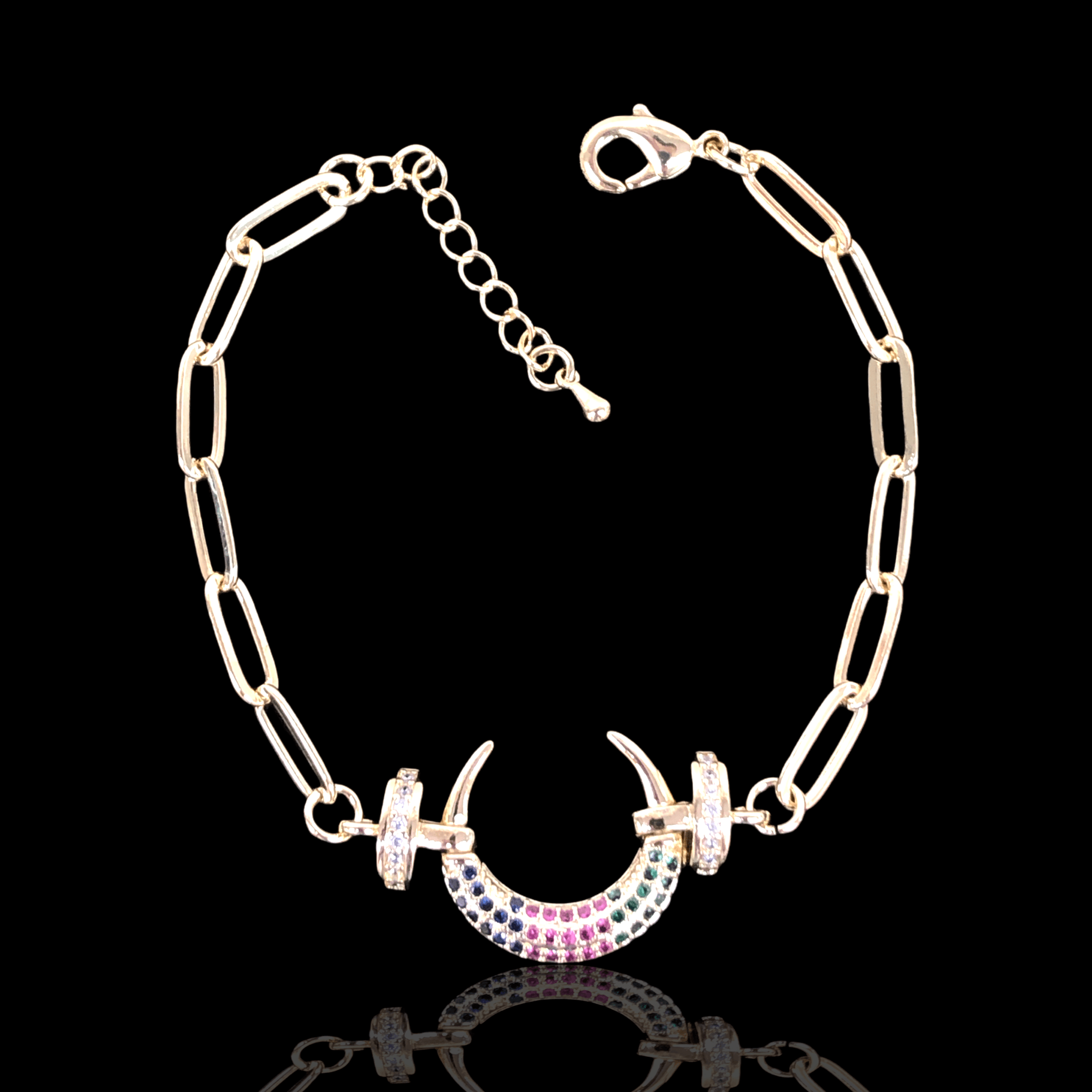OLB 0125 -18K Gold Filled Oro Laminado BRACELET, NEW - KUANIA