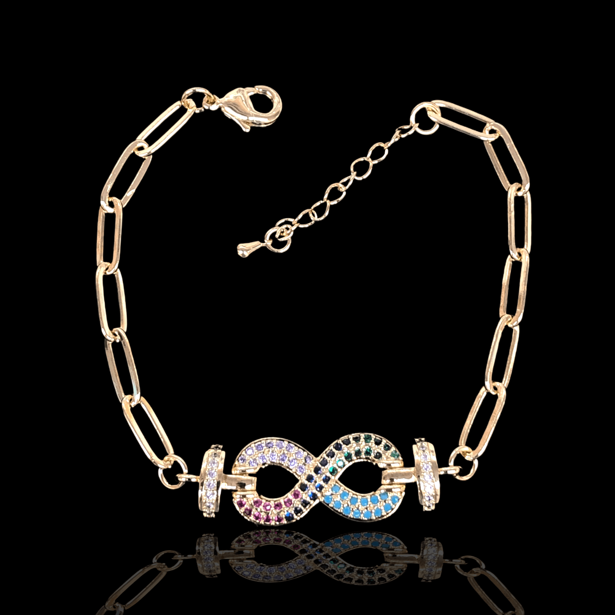 OLB 0126 -18K Gold Filled Oro Laminado BRACELET, NEW - KUANIA