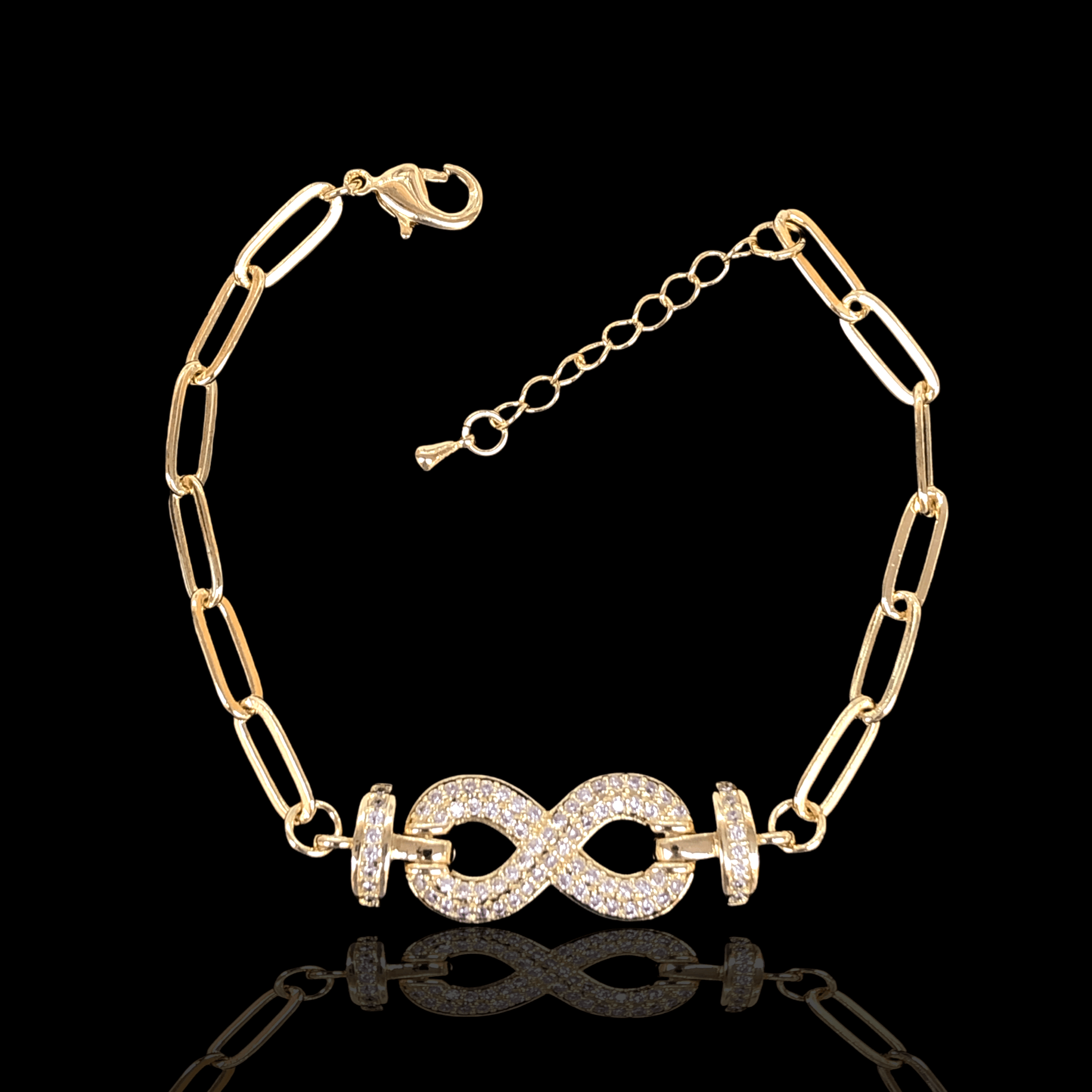 OLB 0126 -18K Gold Filled Oro Laminado BRACELET, NEW - KUANIA