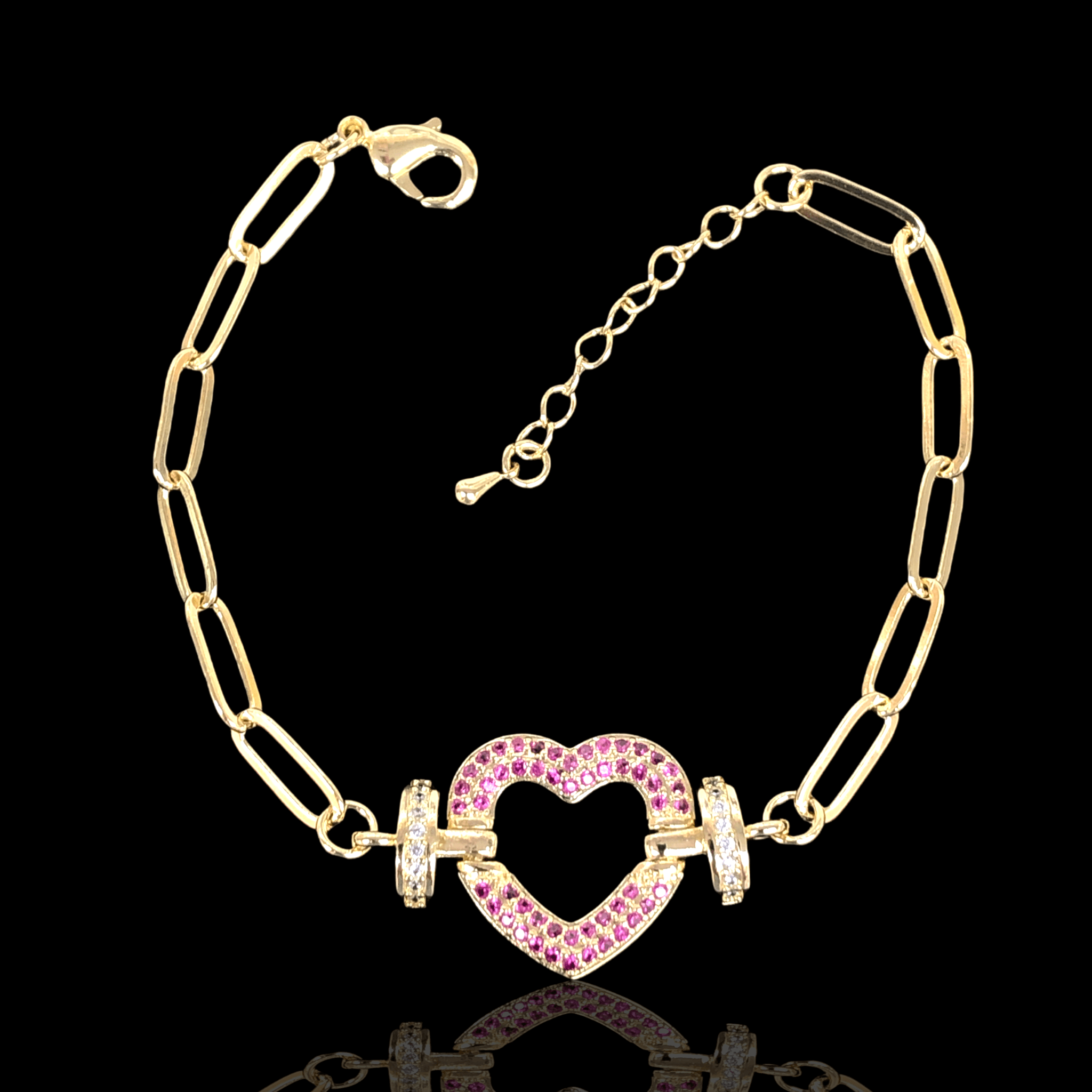 OLB 0128 -18K Gold Filled Oro Laminado BRACELET, NEW - KUANIA