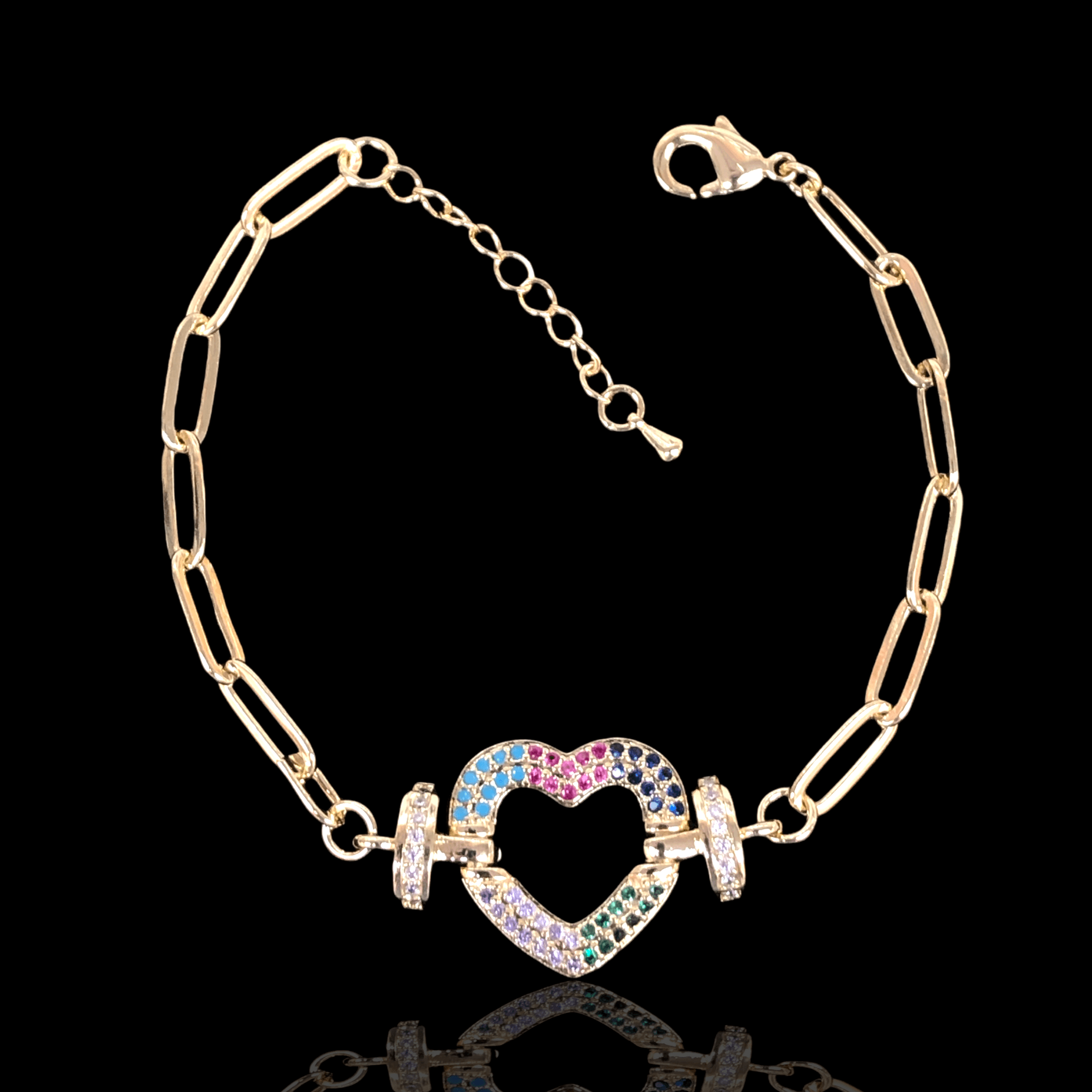 OLB 0128 -18K Gold Filled Oro Laminado BRACELET, NEW - KUANIA