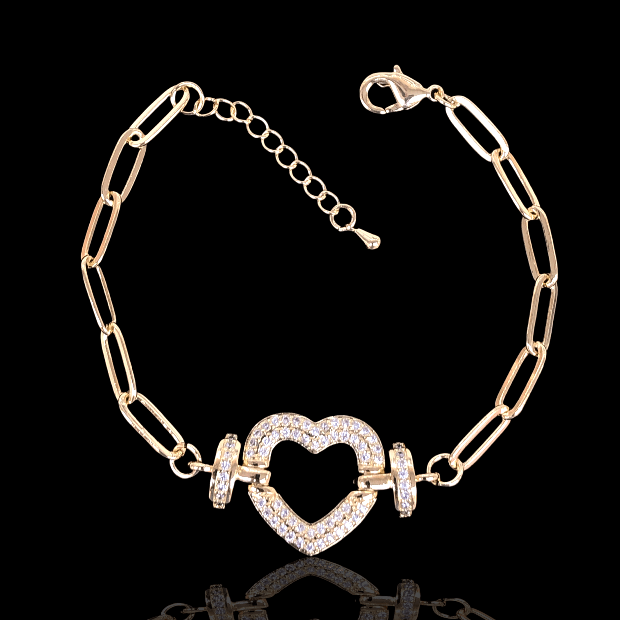 OLB 0128 -18K Gold Filled Oro Laminado BRACELET, NEW - KUANIA