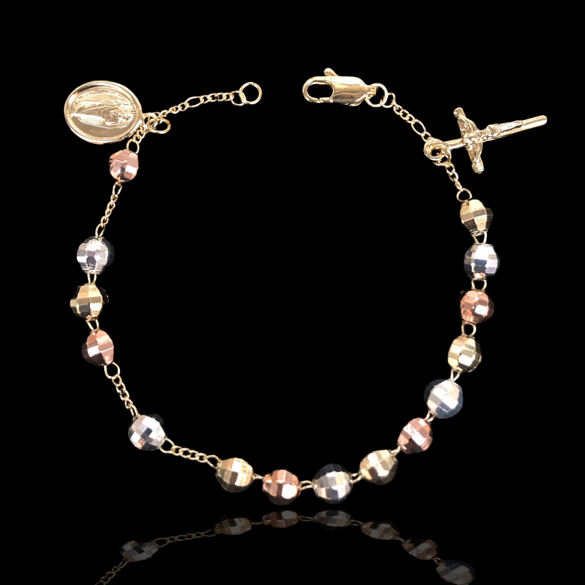 OLB 0131 (Pack of 6) -18K Gold Filled Oro Laminado BRACELET, NEW - KUANIA