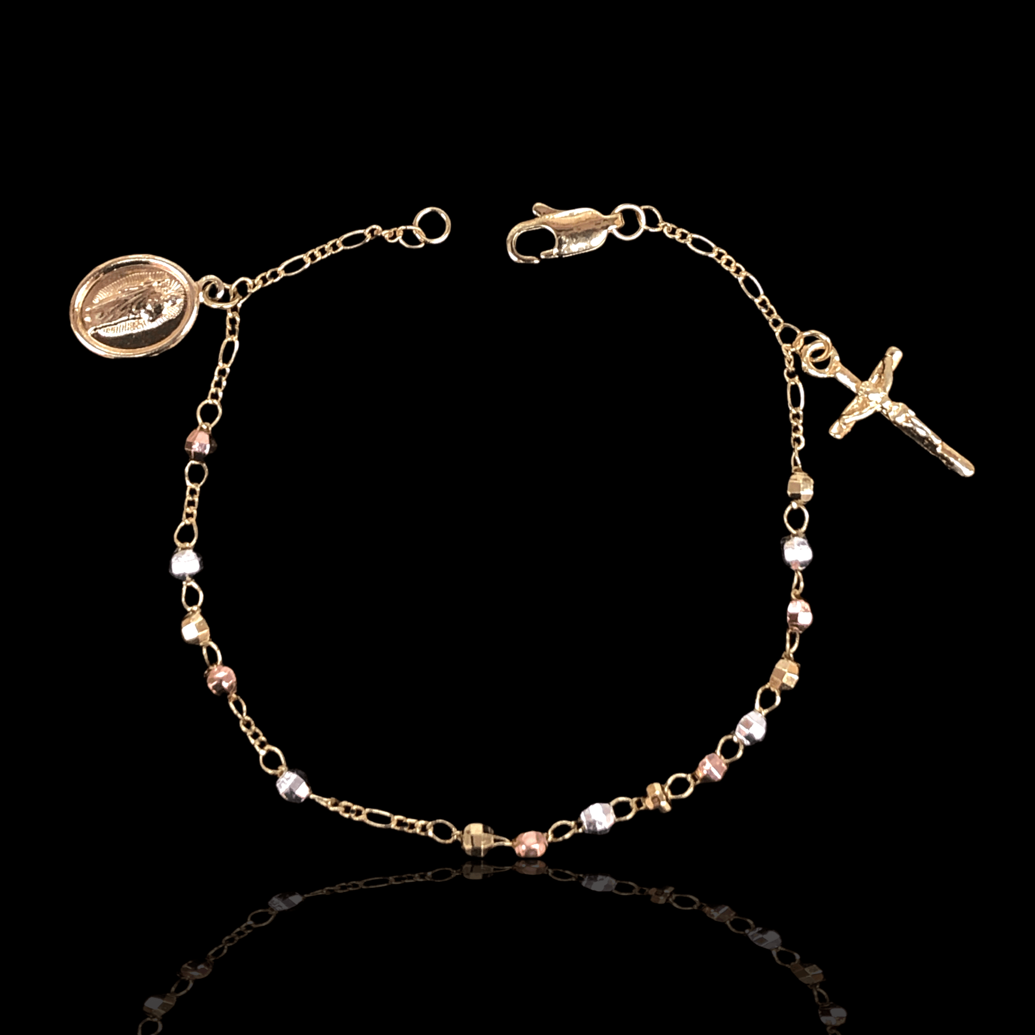 OLB 0132 (Pack of 6) -18K Gold Filled Oro Laminado BRACELET, NEW - KUANIA