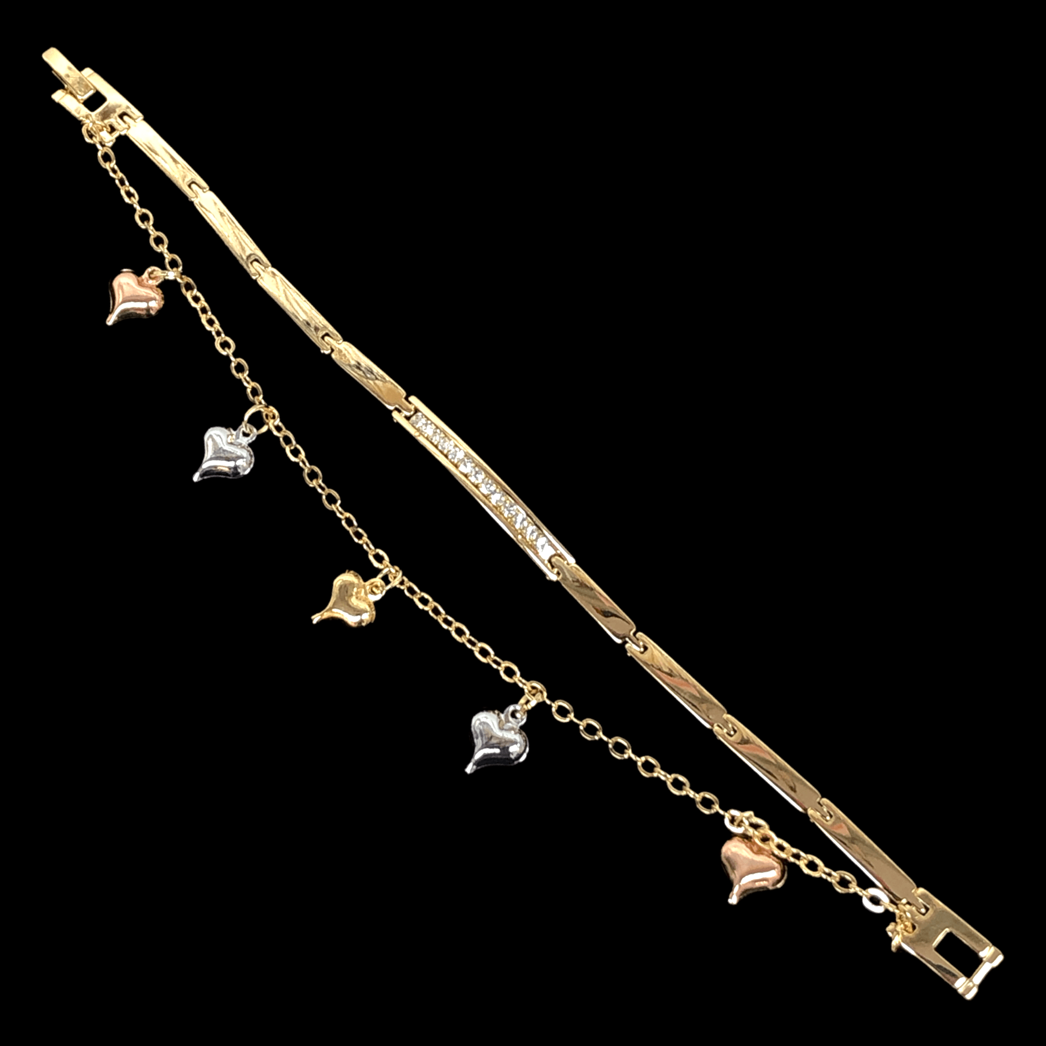 OLB 0139 -18K Gold Filled Oro Laminado BRACELET, NEW - KUANIA