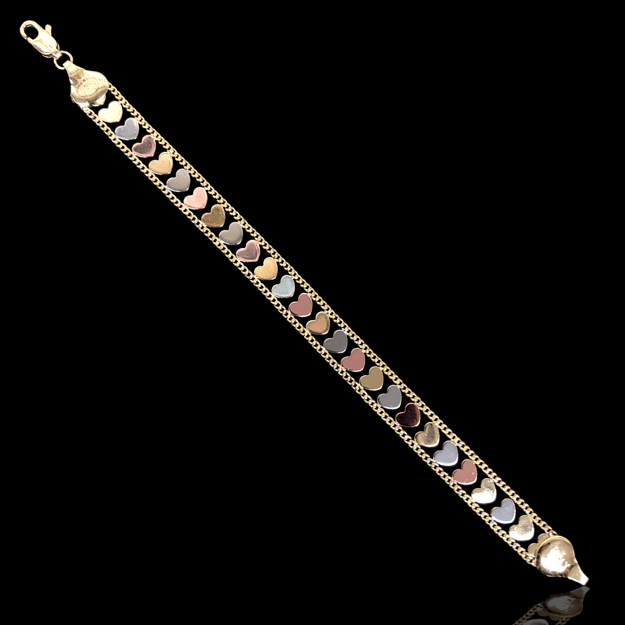 OLB 0145 -18K Gold Filled Oro Laminado BRACELET, NEW - KUANIA