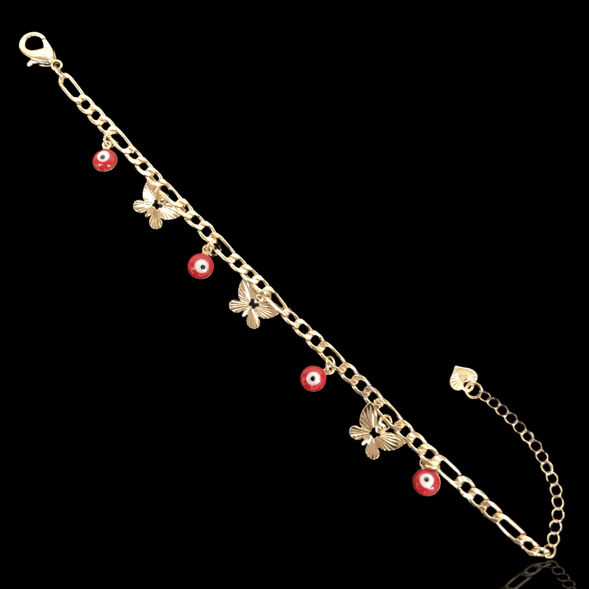 OLB 0170 (Pack of 6) -18K Gold Filled Oro Laminado BRACELET, NEW - KUANIA