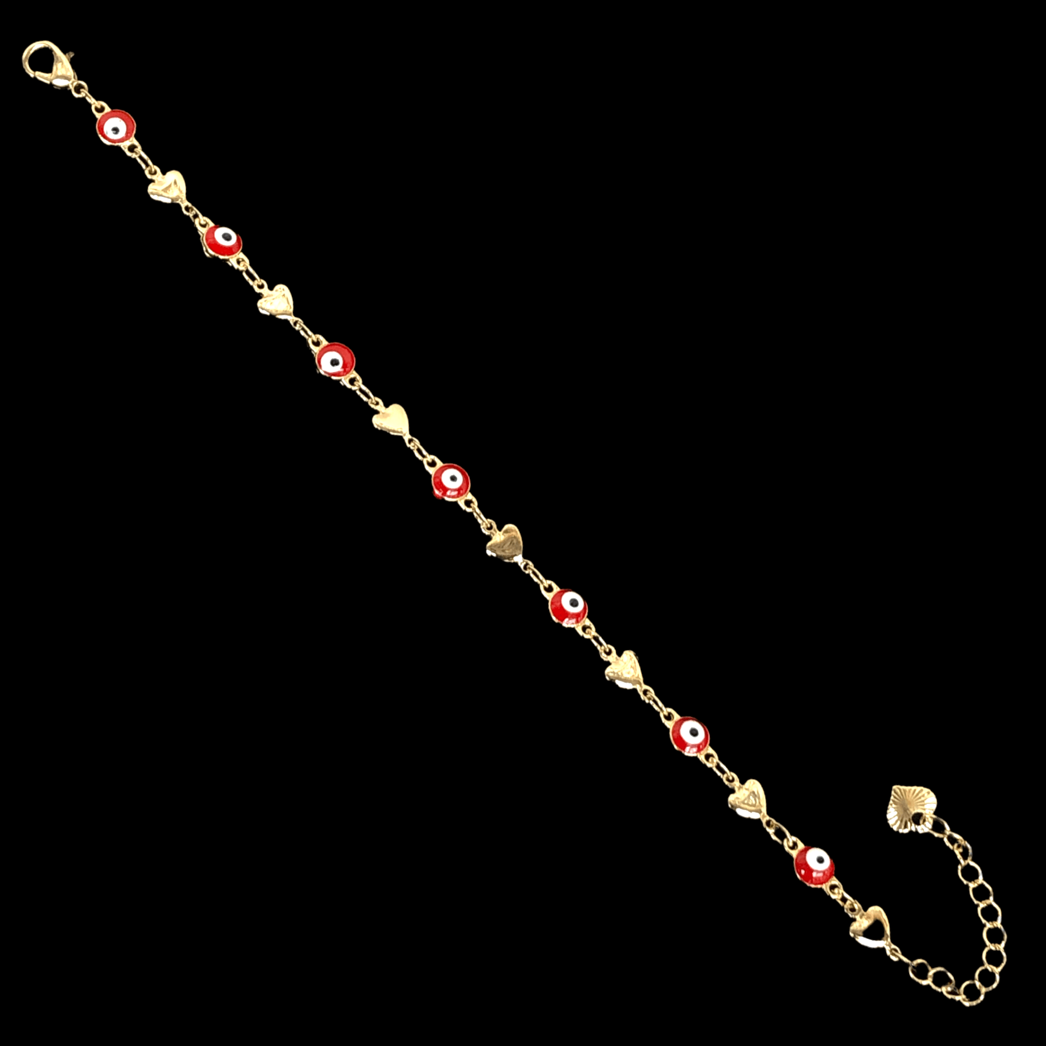 OLB 0172 (Pack of 6) -18K Gold Filled Oro Laminado BRACELET, NEW - KUANIA