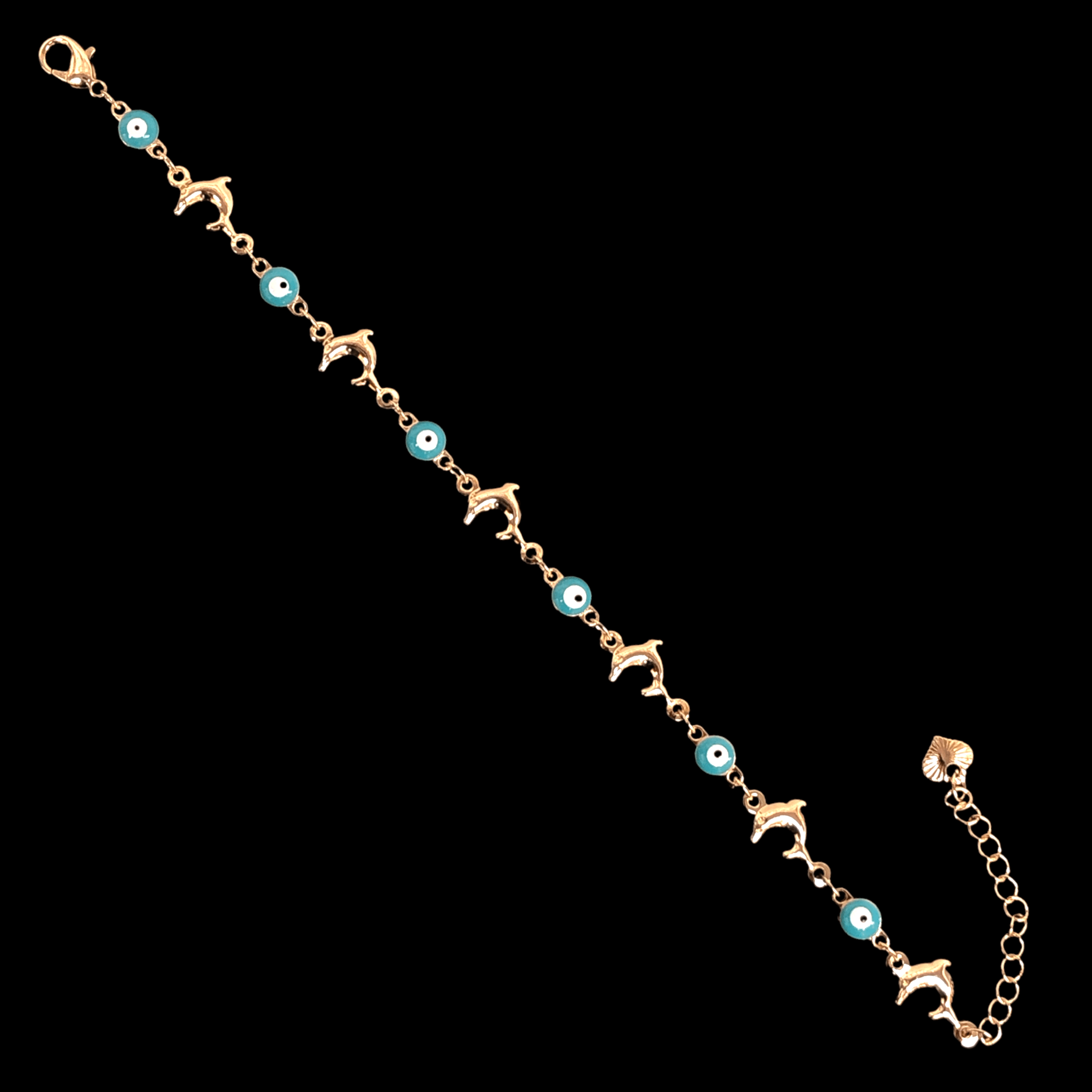 OLB 0173 (Pack of 6) -18K Gold Filled Oro Laminado BRACELET, NEW - KUANIA