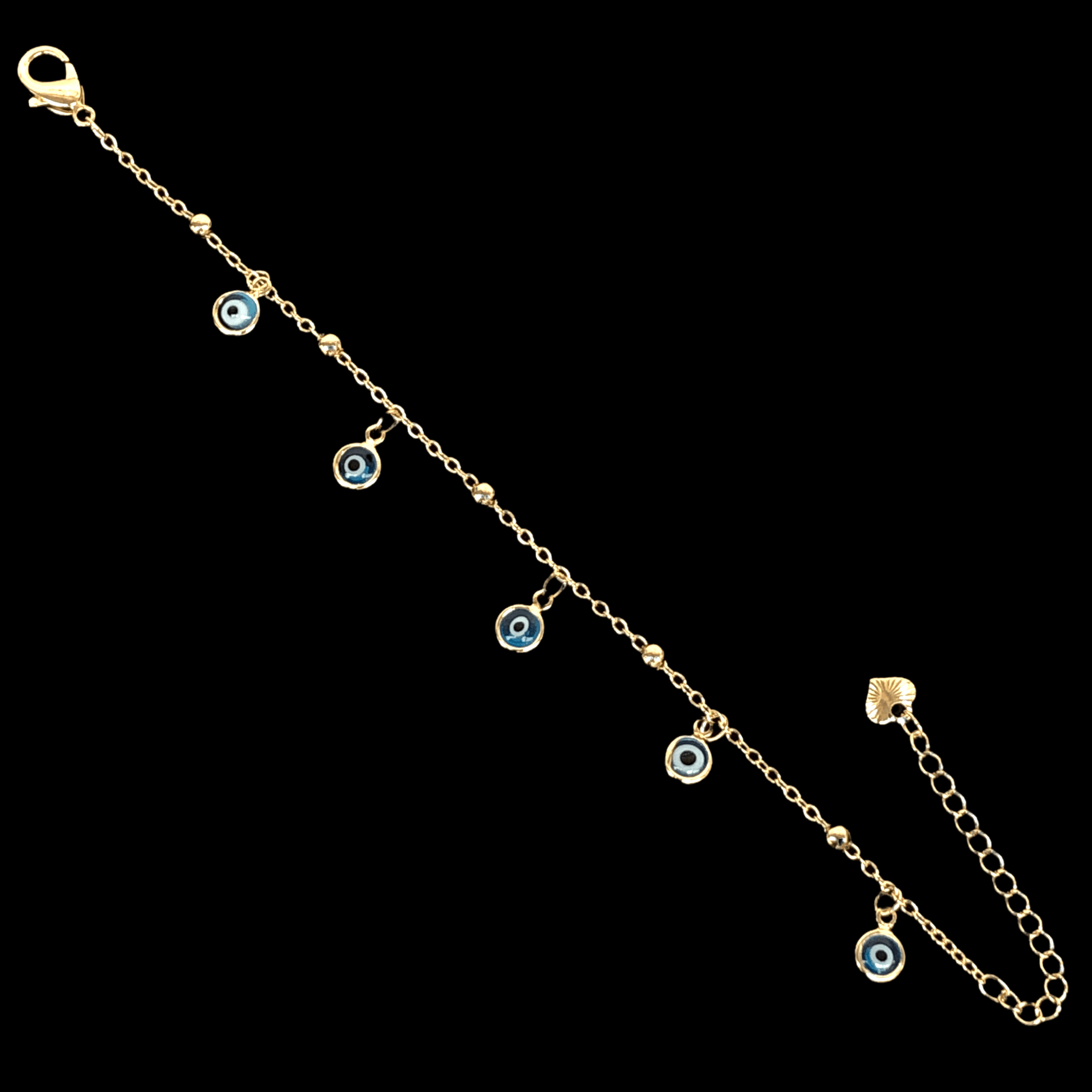 OLB 0175 (Pack of 6) -18K Gold Filled Oro Laminado BRACELET, NEW - KUANIA