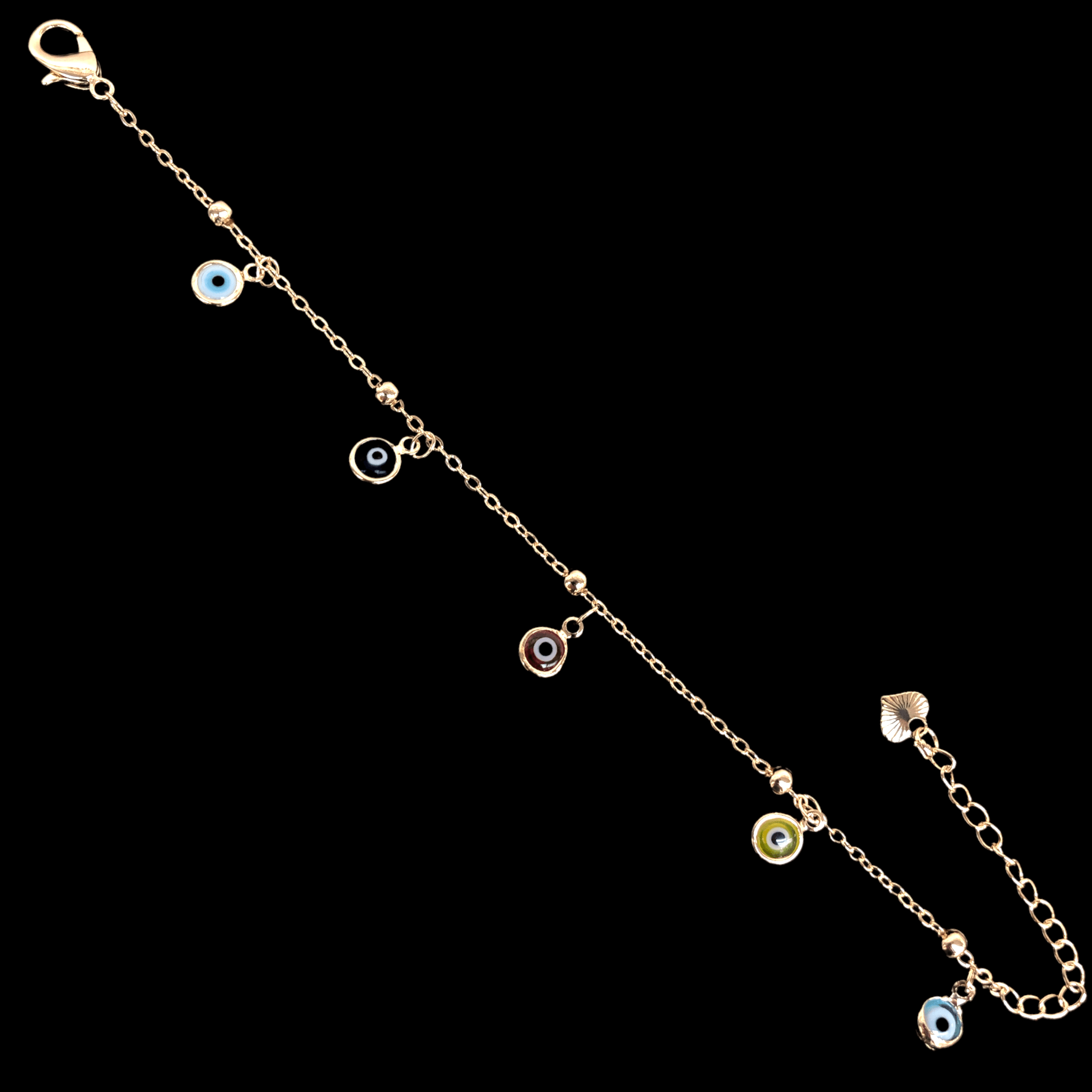 OLB 0175 (Pack of 6) -18K Gold Filled Oro Laminado BRACELET, NEW - KUANIA