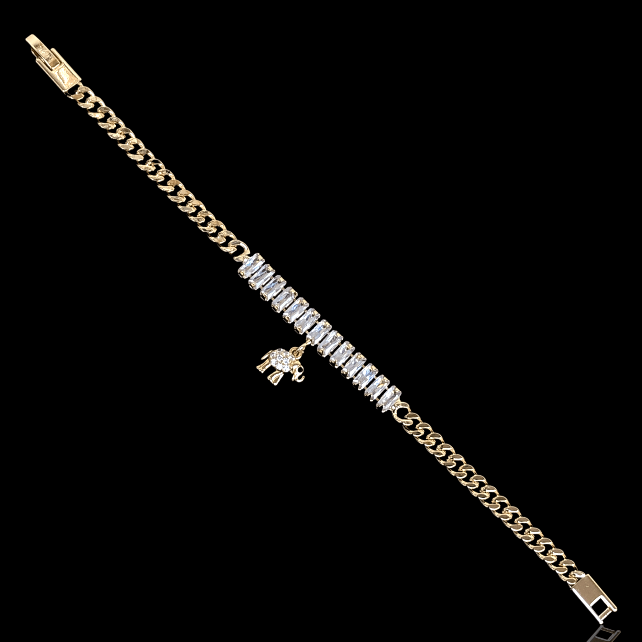 OLB 0180 -18K Gold Filled Oro Laminado BRACELET, NEW - KUANIA