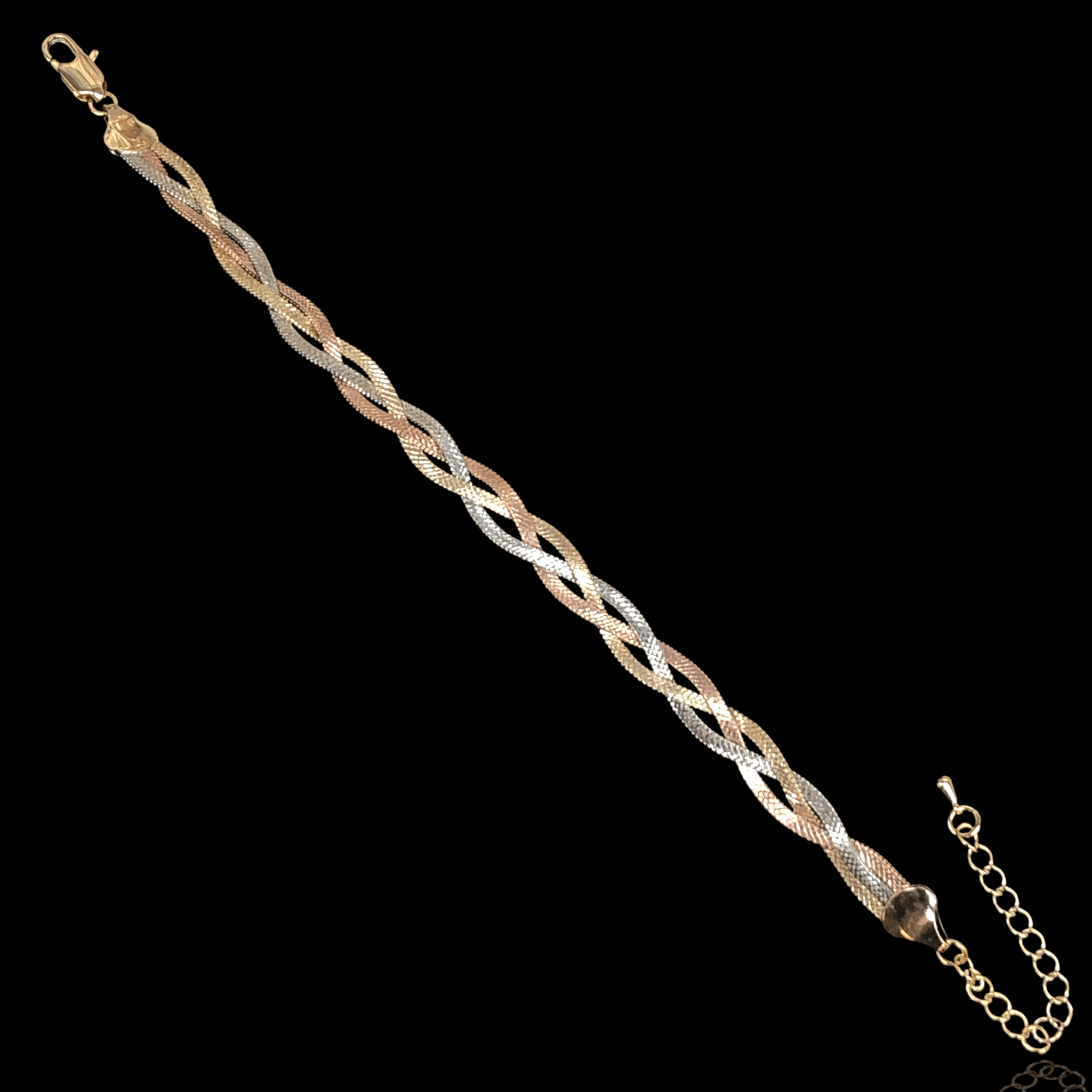 OLB 0189 -18K Gold Filled Oro Laminado BRACELET, NEW - KUANIA