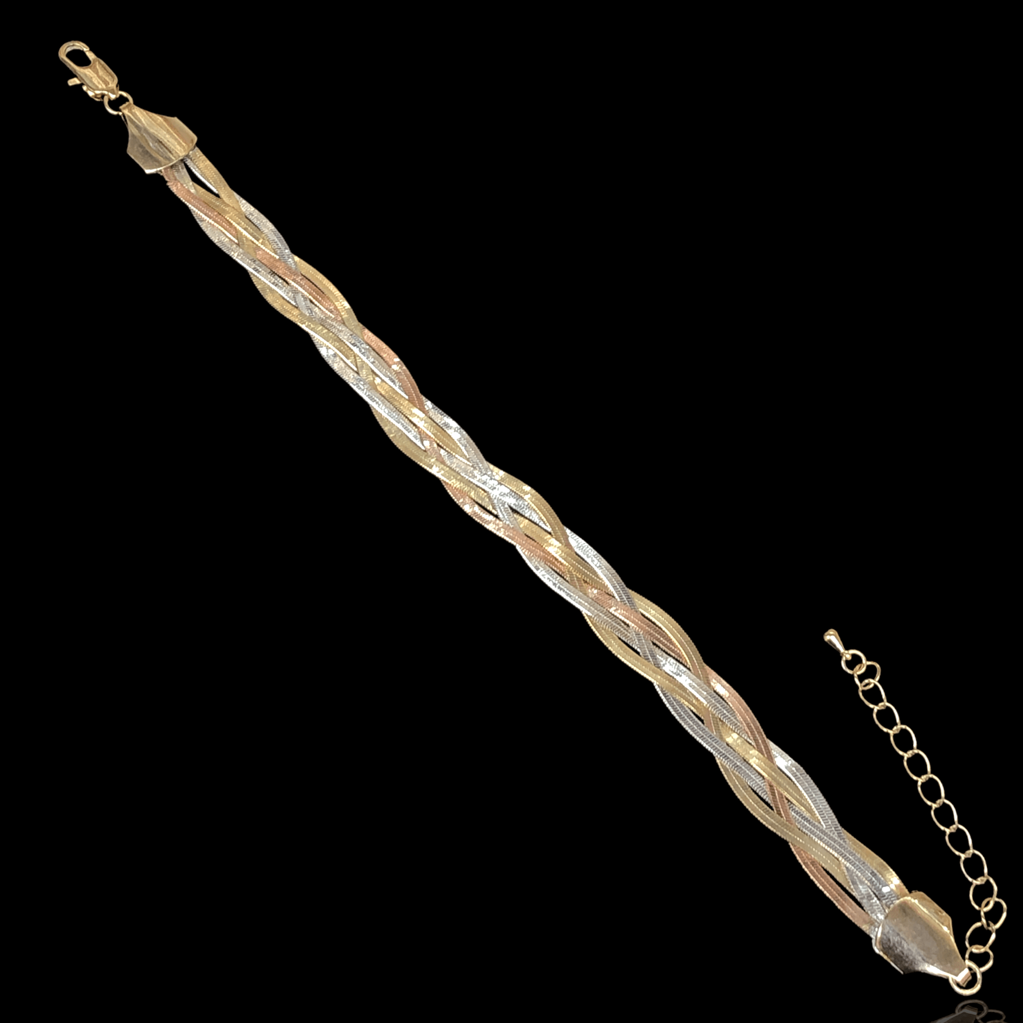 OLB 0190 -18K Gold Filled Oro Laminado BRACELET, NEW - KUANIA