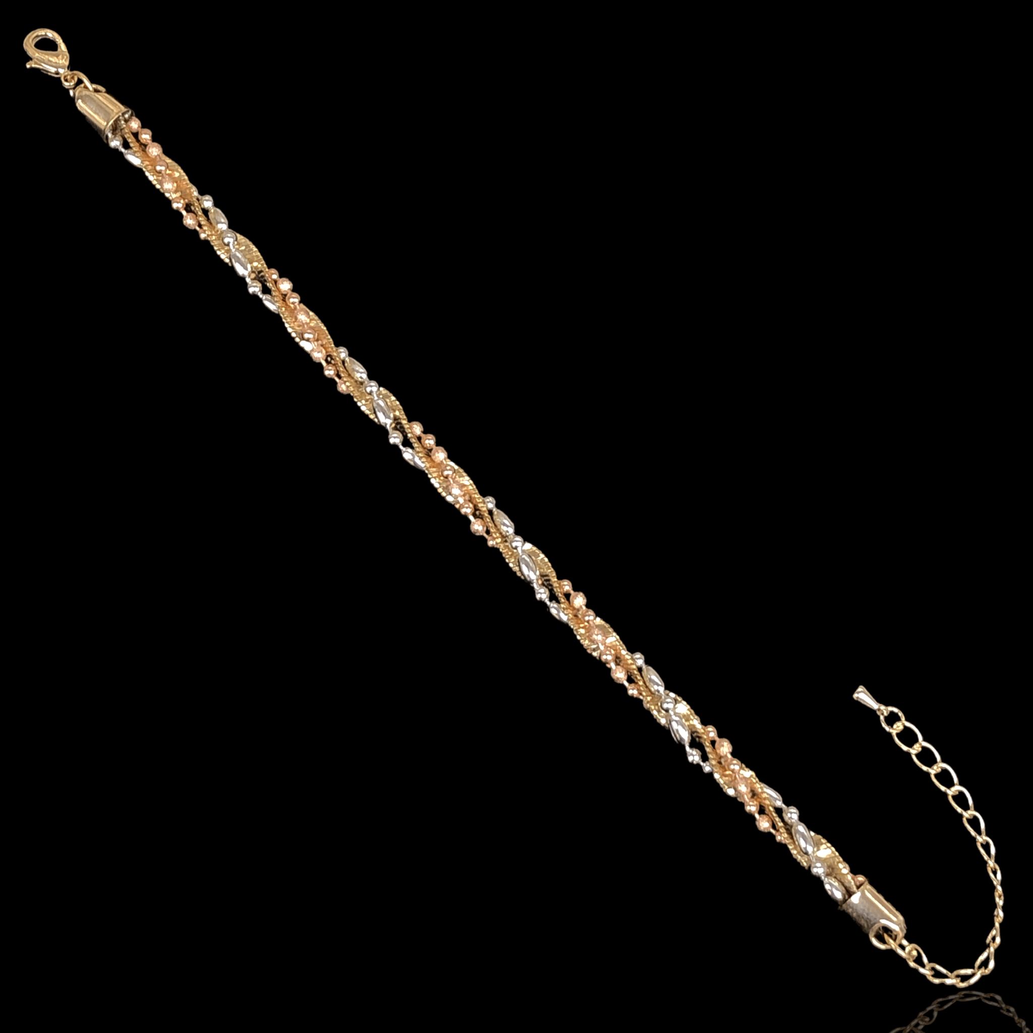 OLB 0191 -18K Gold Filled Oro Laminado BRACELET, NEW - KUANIA